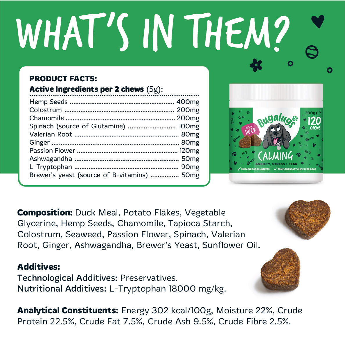 bugalugs-calming-supplement-chews-f-r-hunde-3er-pack-beruhigungsleckerli-gegen-a image 3