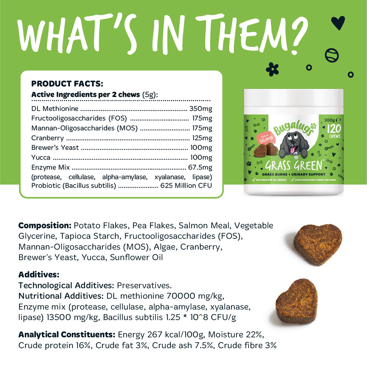 bugalugs-grass-green-supplement-chews-f-r-hunde-6er-pack-gegen-gelbverf-rbungen- image 5