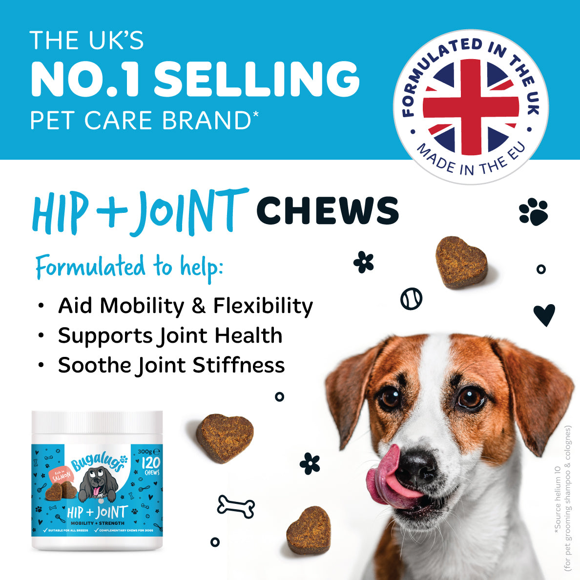 bugalugs-hip-joint-care-supplement-chews-f-r-hunde-gelenk-kausticks-mit-glucosam image 5