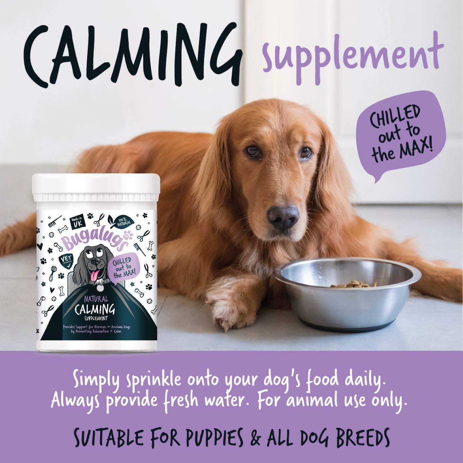 bugalugs-100-nat-rliches-calming-pulver-f-r-hunde-200g image 6