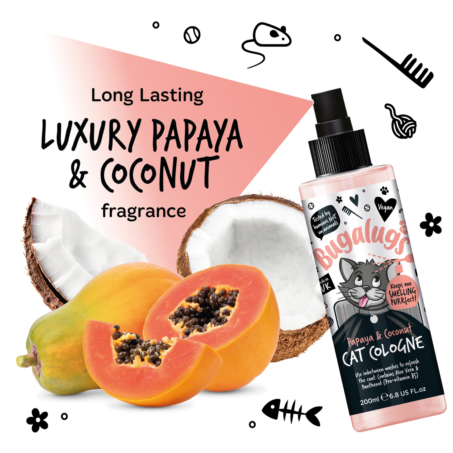 bugalugs-papaya-coconut-katzen-parfum-erfrischendes-deo-spray-mit-aloe-vera-pant image 2