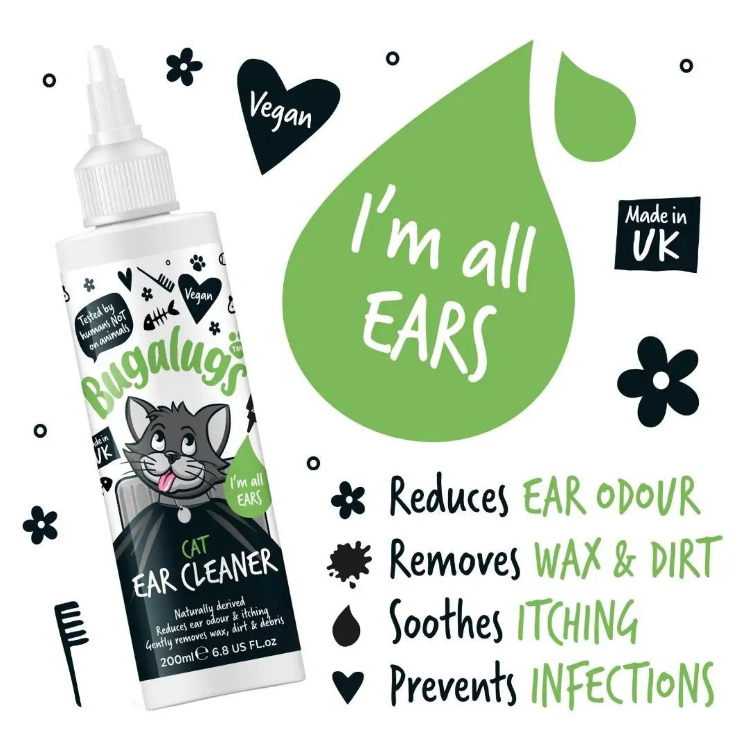 bugalugs-cat-ear-cleaner-solution-vegane-katzenohren-reinigungsl-sung-gegen-geru image 2