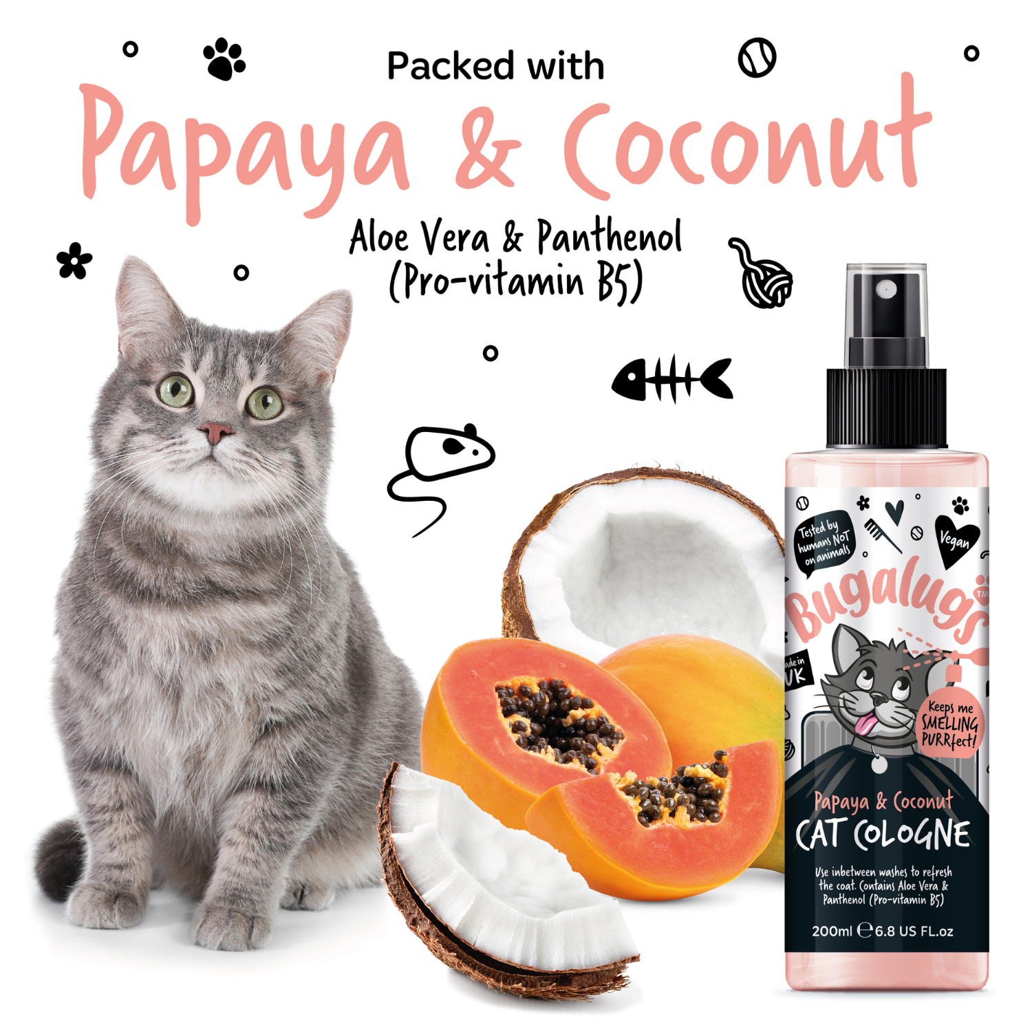 bugalugs-papaya-coconut-katzen-parfum-erfrischendes-deo-spray-mit-aloe-vera-pant image 8