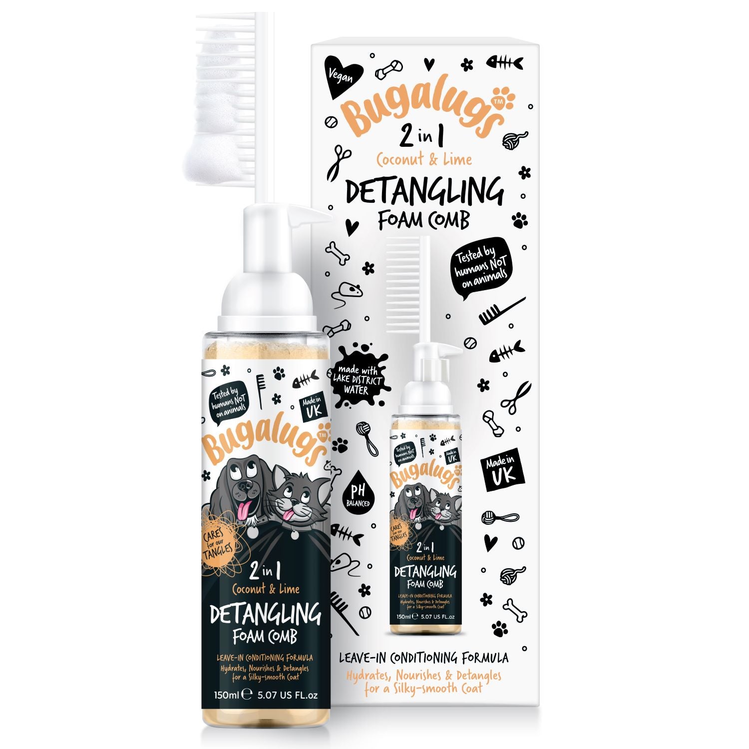 bugalugs-coconut-lime-2-in-1-entwirrungs-schaumkamm-mit-leave-in-conditioner-f-r image 8
