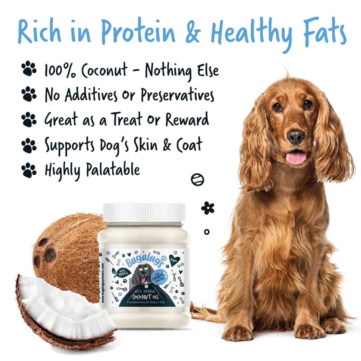 bugalugs-100-natural-coconut-oil-for-dogs-nat-rliches-kokos-l-als-supplement-sna image 4