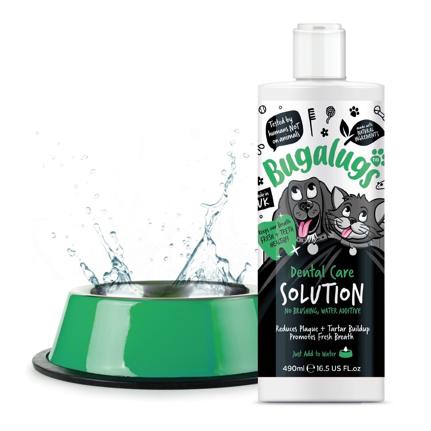 bugalugs-dental-care-solution-wasserzusatz-f-r-hunde-katzen-zahnpflege-ohne-b-rs image 2