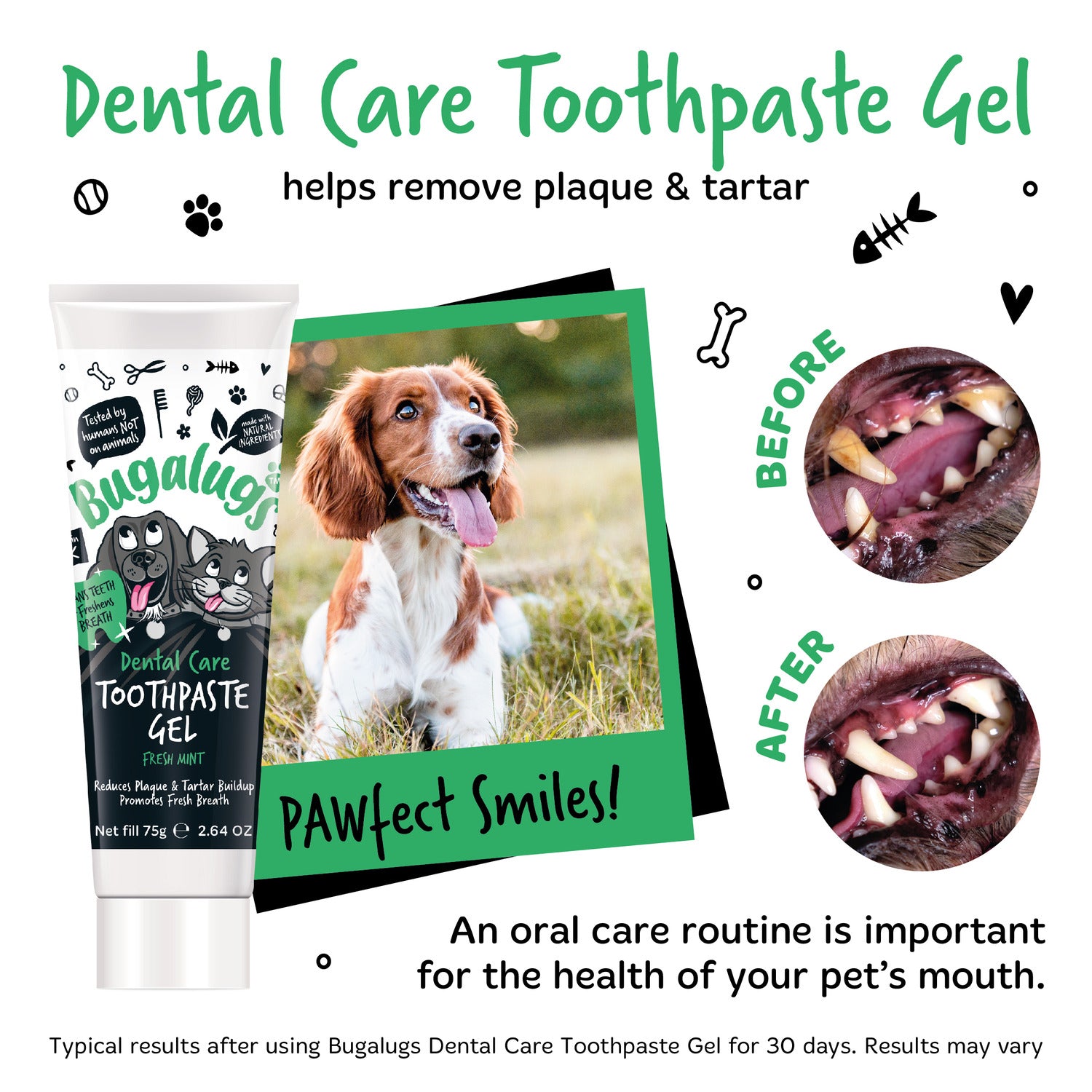 bugalugs-dental-care-toothpaste-gel-fresh-mint-zahnpasta-gel-f-r-hunde-katzen image 5