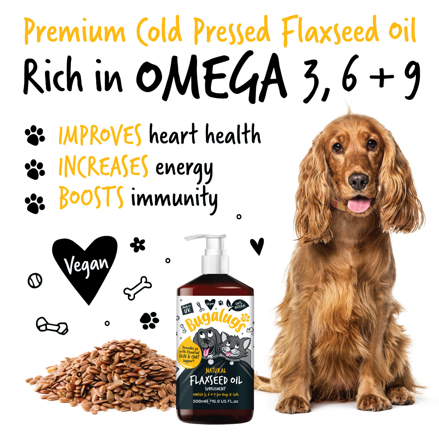 bugalugs-natural-flaxseed-oil-supplement-lein-l-beifutter-mit-omega-3-6-9-f-r-hu image 3