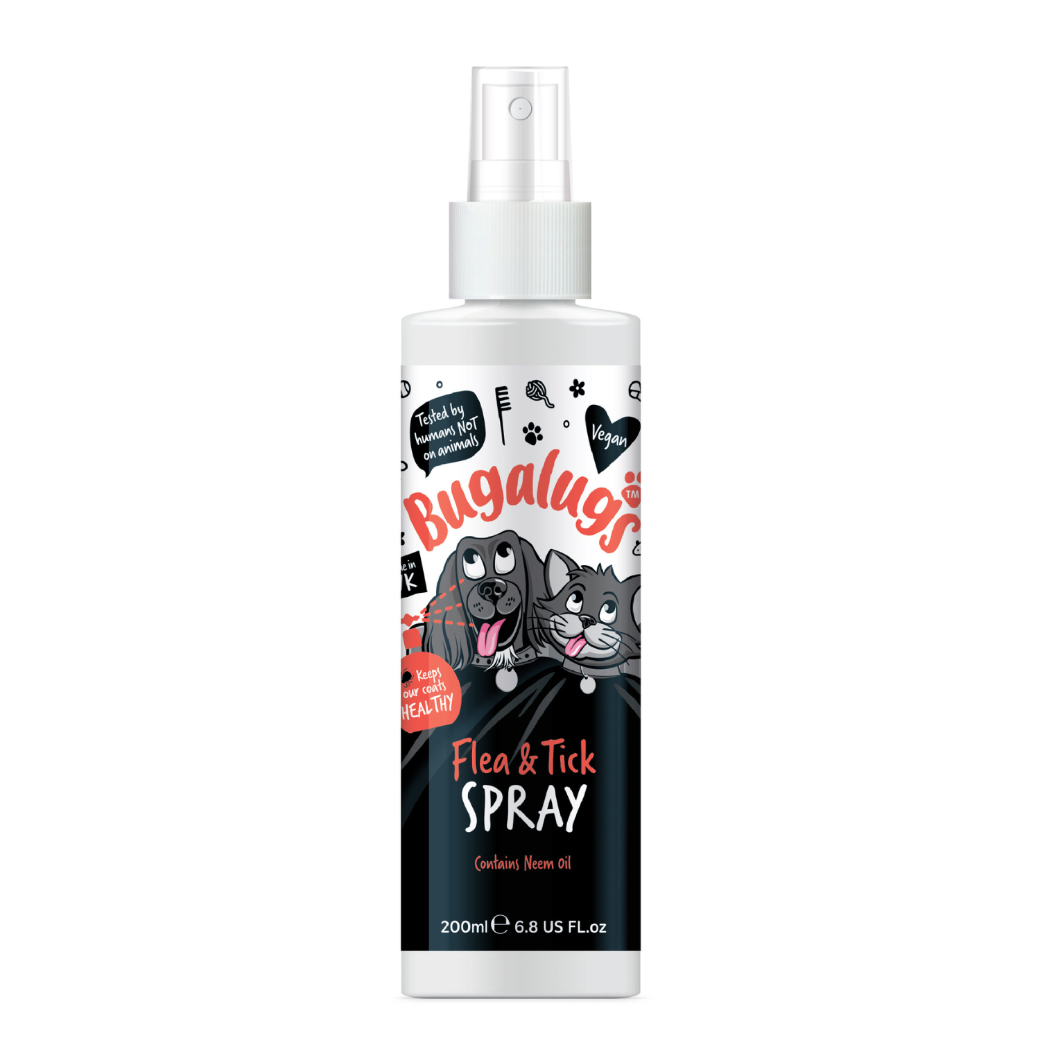 bugalugs-floh-zeckenspray-mit-neem-l-f-r-hunde-katzen image 1