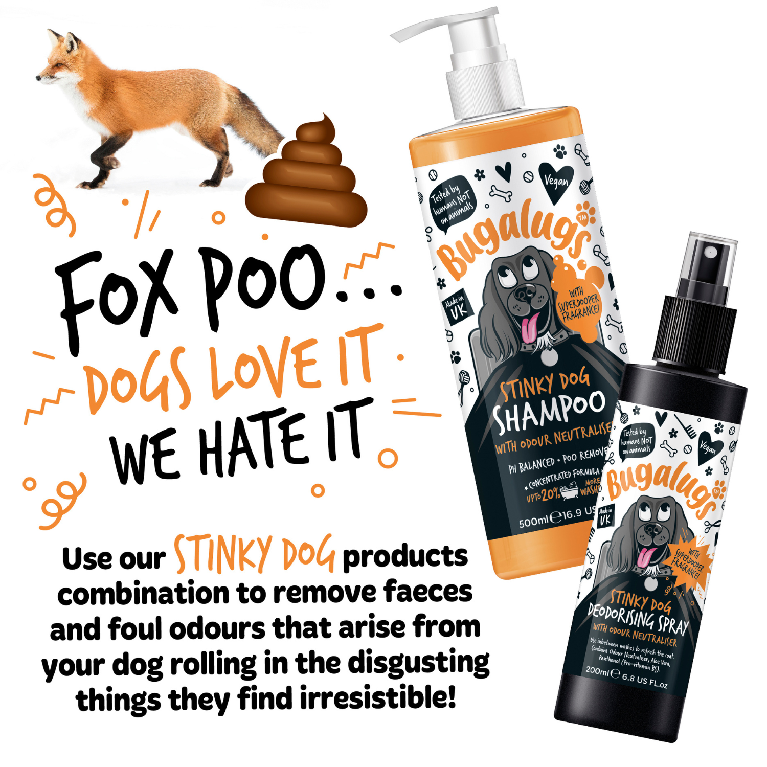 bugalugs-stinky-dog-deodorising-spray-mit-geruchsneutralisierer-pflegeleichtes-d image 6