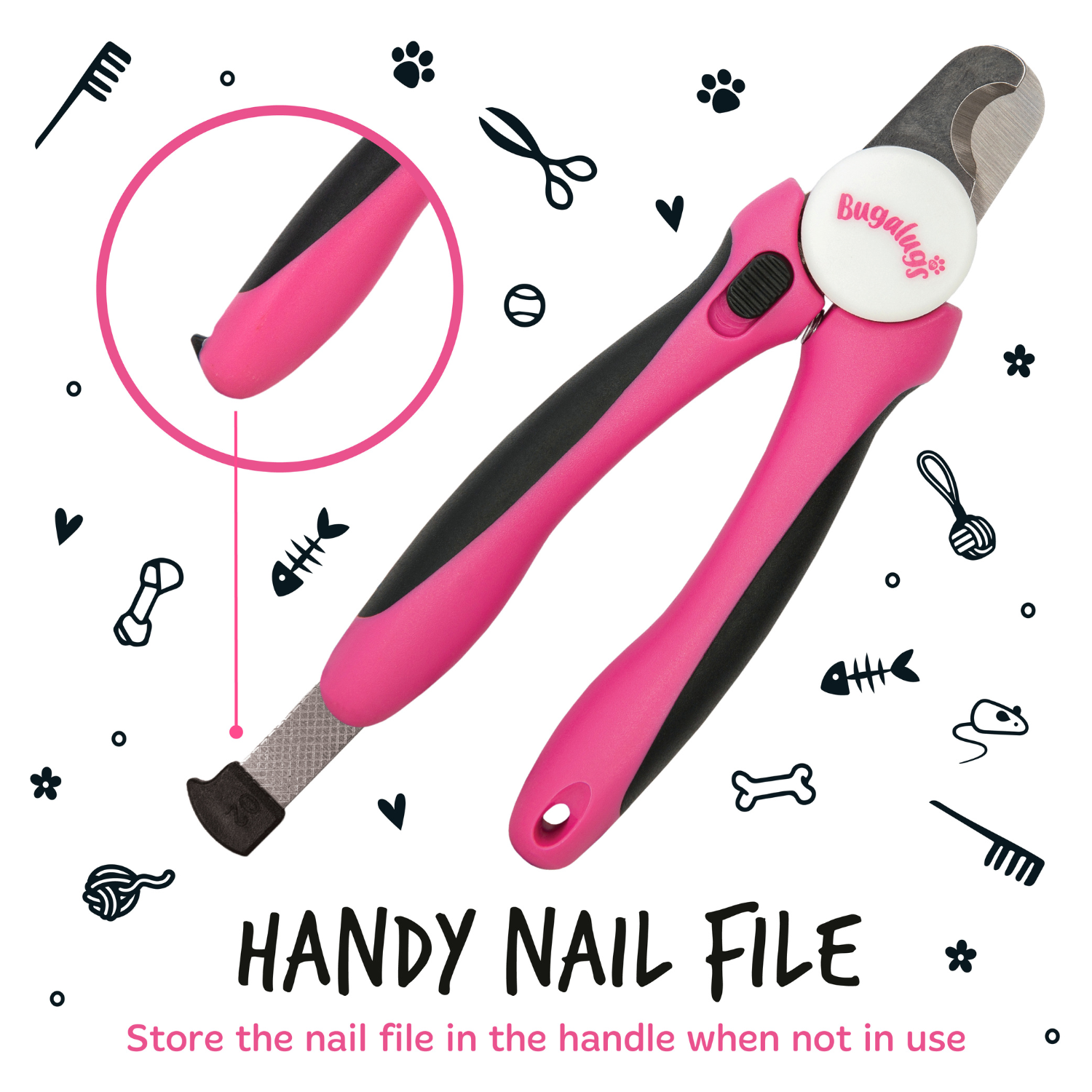 bugalugs-nail-clippers-s-m-professioneller-nagelknipser-mit-edelstahlklinge-sich image 6