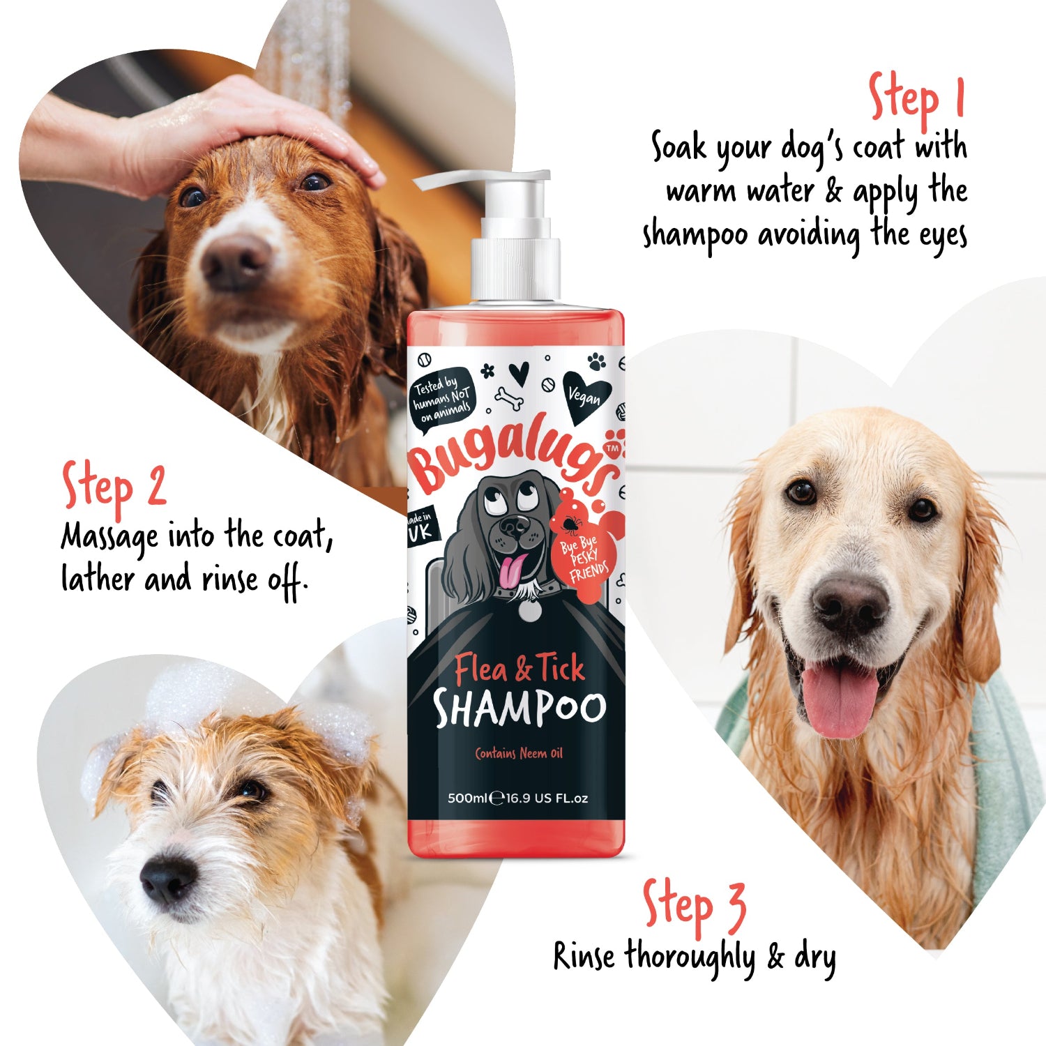 bugalugs-floh-zeckenshampoo-mit-neem-l-f-r-hunde-und-welpen image 6
