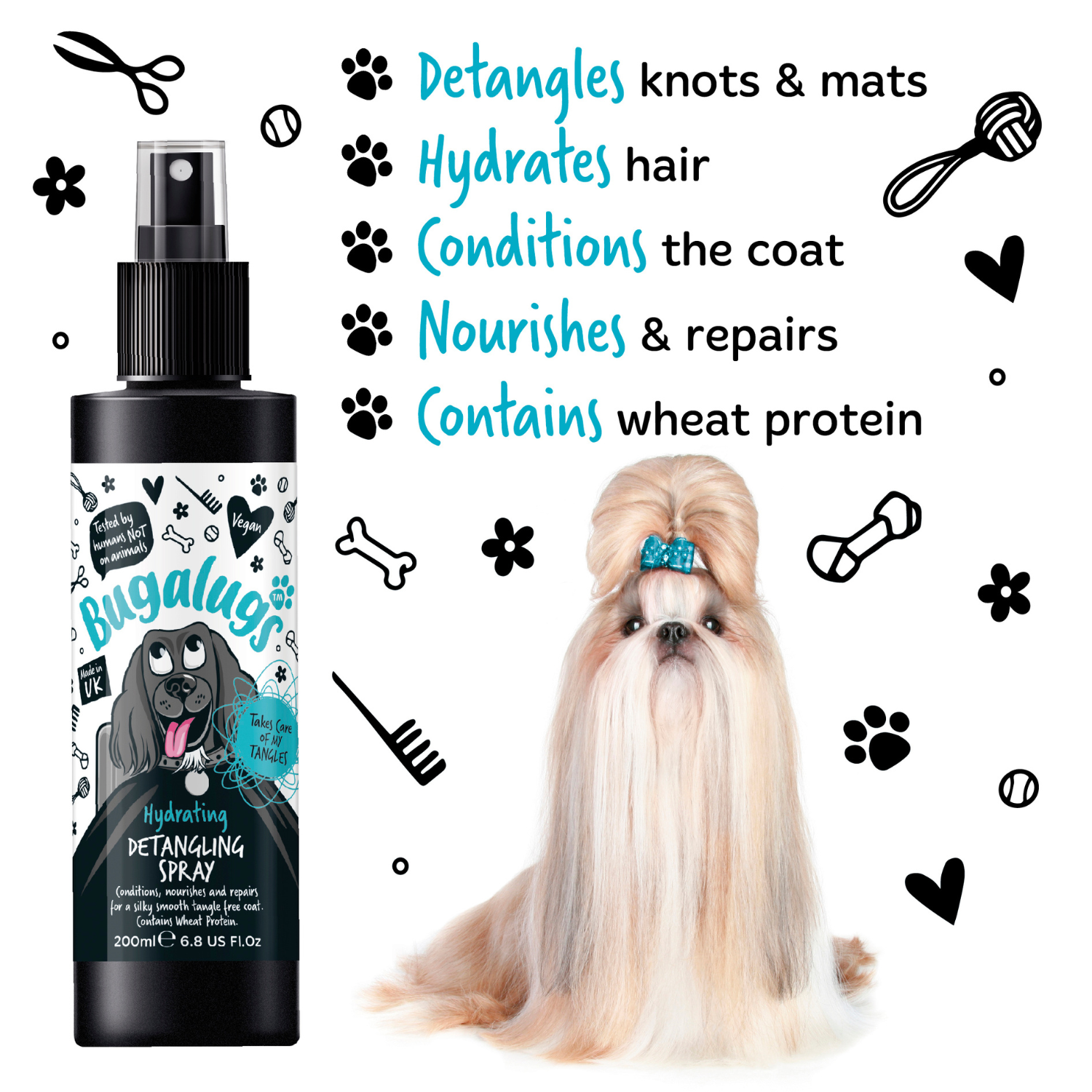 bugalugs-fragrance-free-hydrating-detangling-spray-duftfreies-entwirrungs-pflege image 3