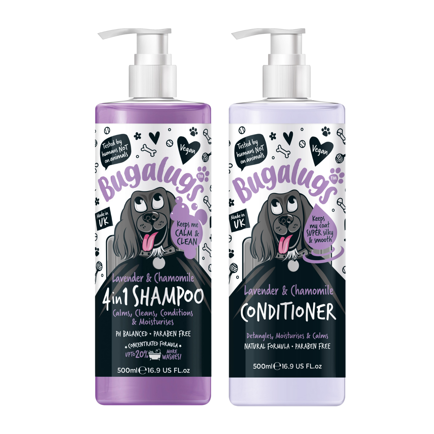 bugalugs-lavender-chamomile-shampoo-conditioner-duo-beruhigendes-4-in-1-pflegedu image 1