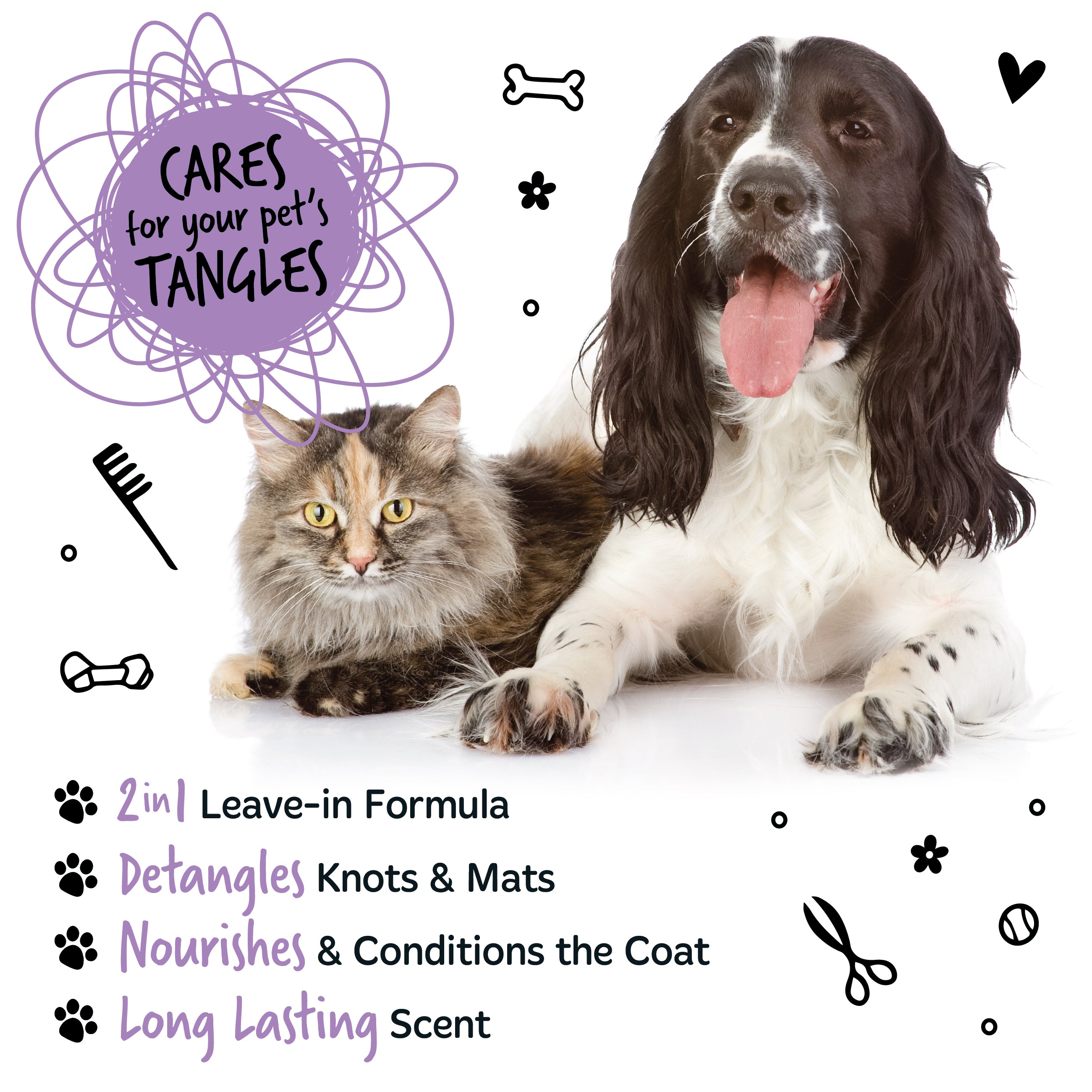 bugalugs-lavendel-kamille-2-in-1-entwirr-schaumkamm-f-r-hunde-katzen-leave-in-pf image 4