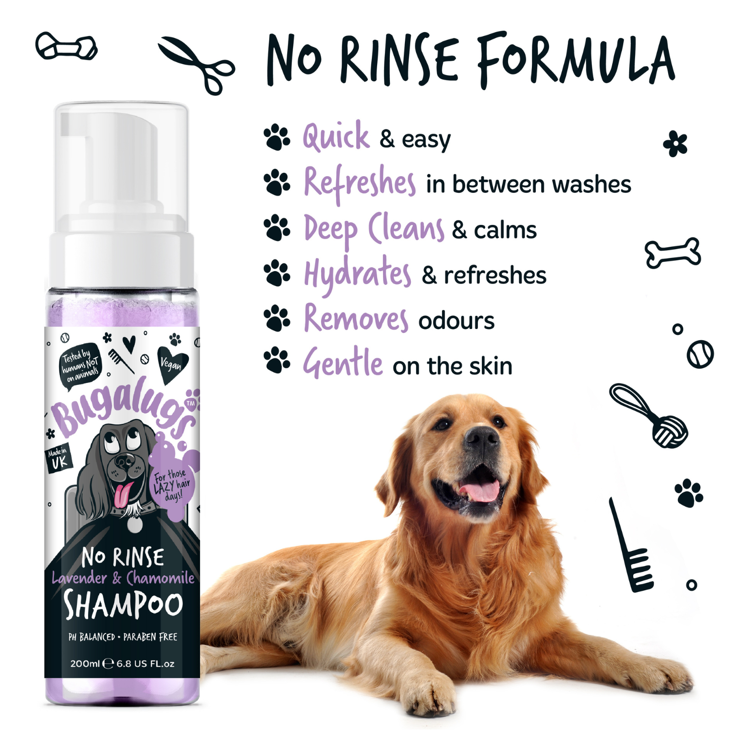 bugalugs-no-rinse-lavender-chamomile-dog-shampoo-trockenshampoo-ohne-wasser-f-r- image 5