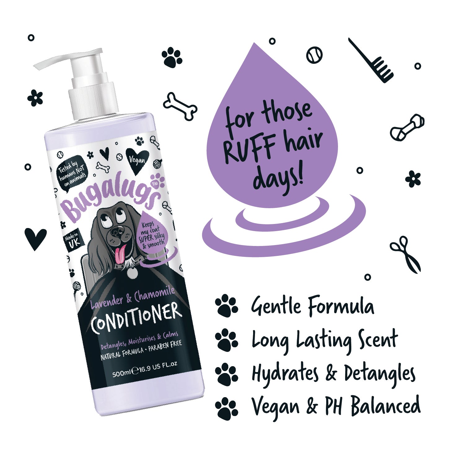 bugalugs-lavender-chamomile-dog-conditioner-beruhigende-hundesp-lung-mit-lavende image 4