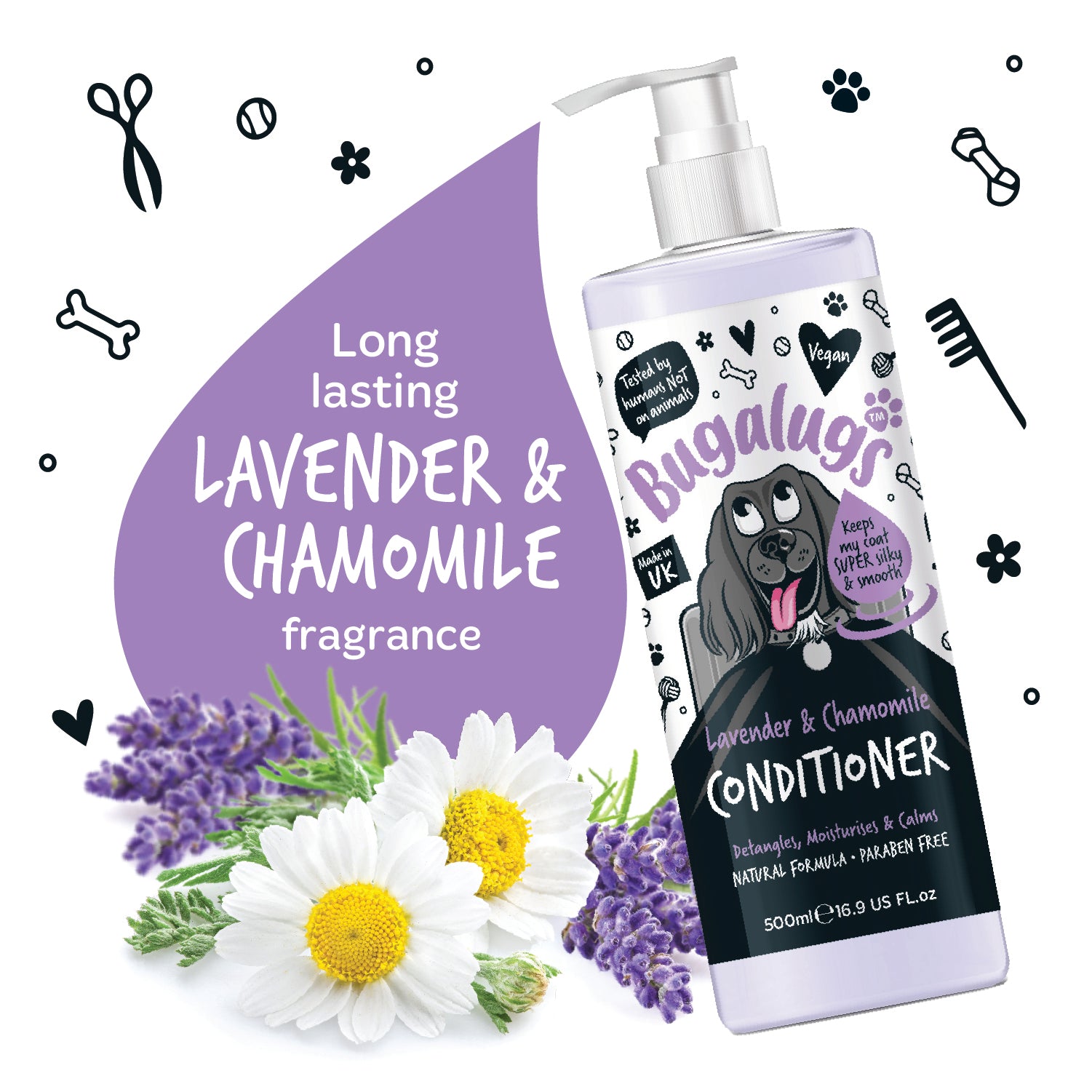 bugalugs-lavender-chamomile-dog-conditioner-beruhigende-hundesp-lung-mit-lavende image 2