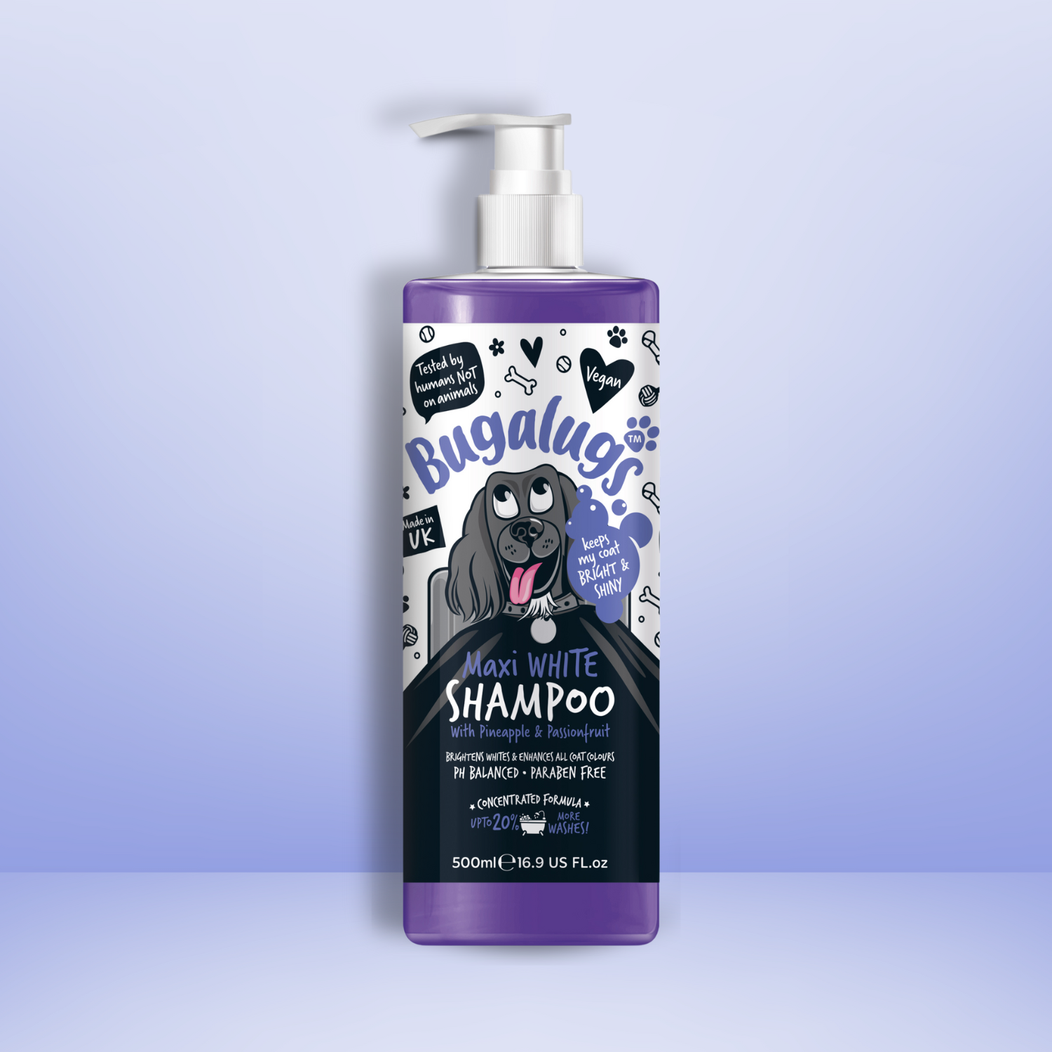 bugalugs-maxi-white-whitening-dog-shampoo-aufhell-shampoo-mit-ananas-maracuja-f- image 7