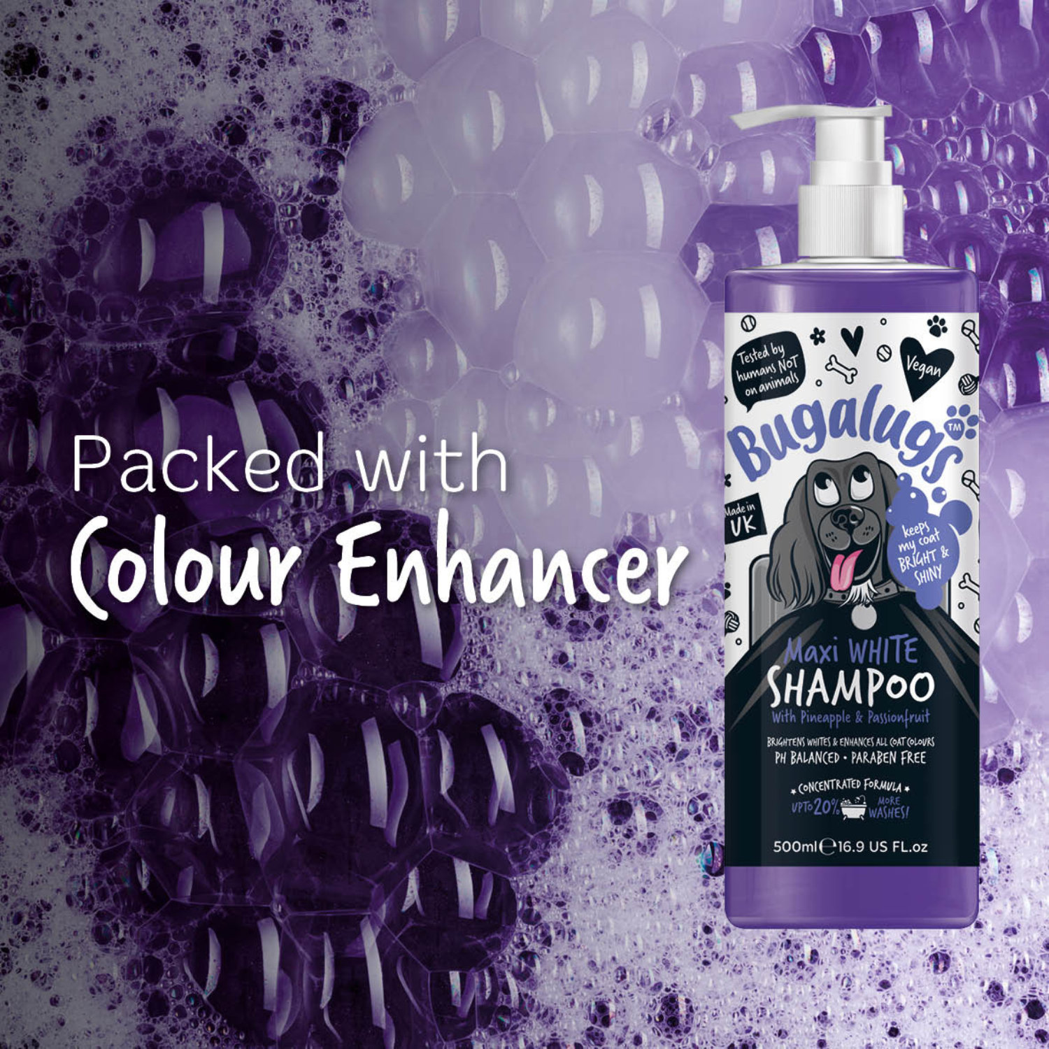 bugalugs-maxi-white-whitening-dog-shampoo-aufhell-shampoo-mit-ananas-maracuja-f- image 5
