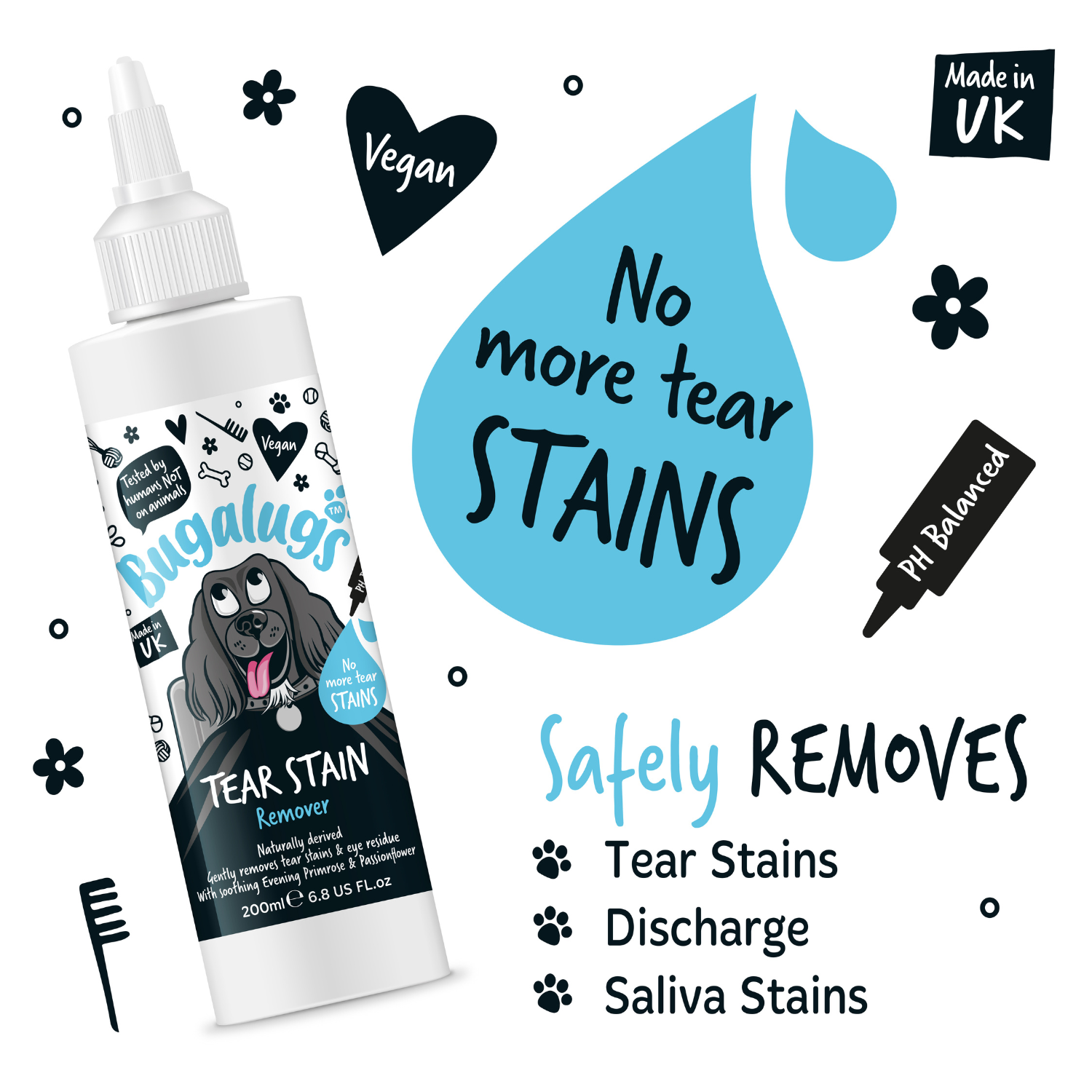 bugalugs-tear-stain-remover-tr-nenfleck-entferner-l-sung-f-r-hunde-mit-abendprim image 4