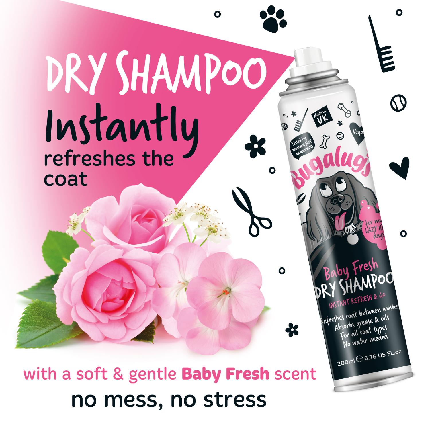 bugalugs-baby-fresh-trockenshampoo-f-r-hunde-erfrischende-trockenpflege-ohne-was image 2