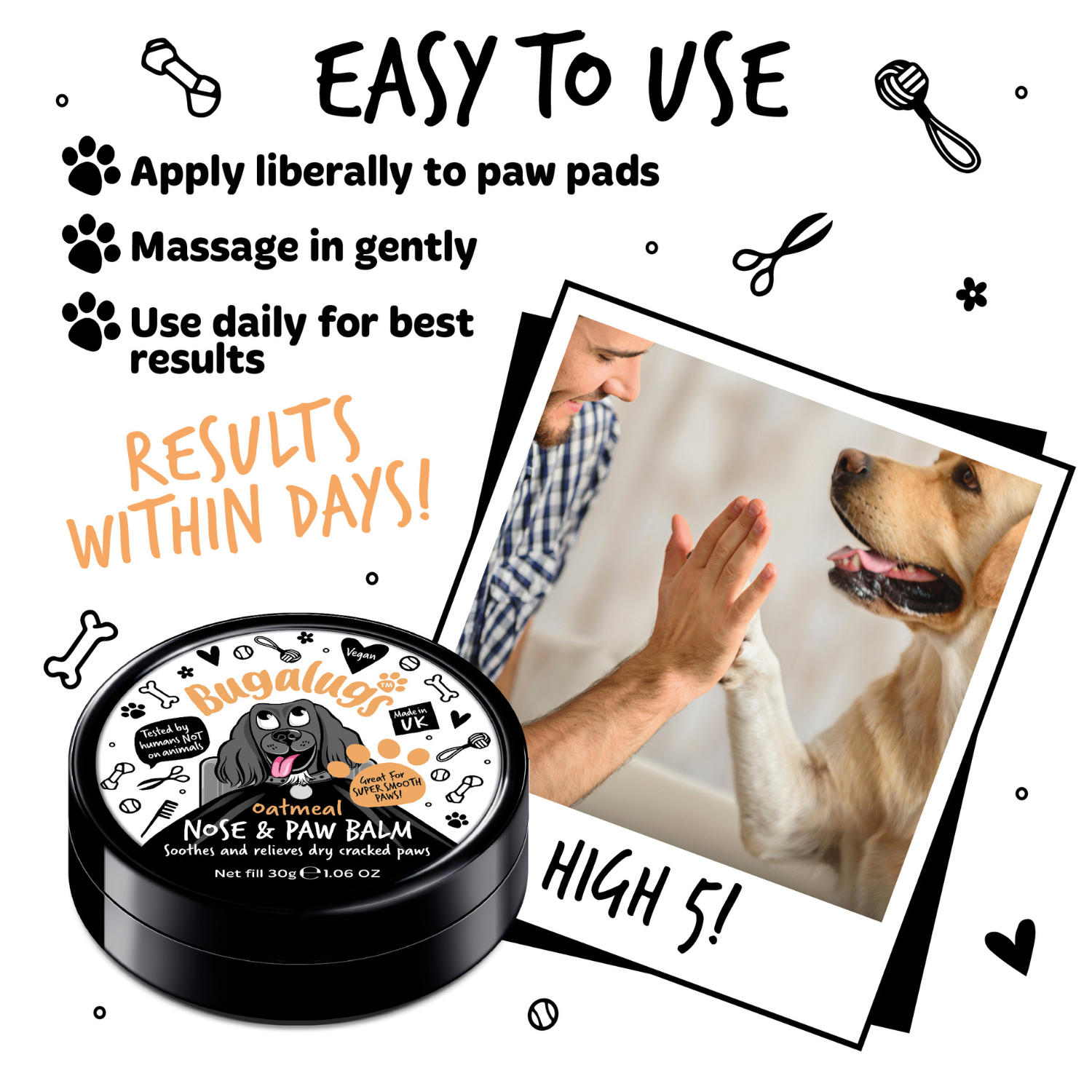bugalugs-oatmeal-nasen-pfotenbalsam-f-r-hunde-veganer-leck-sicherer-balsam-gegen image 5