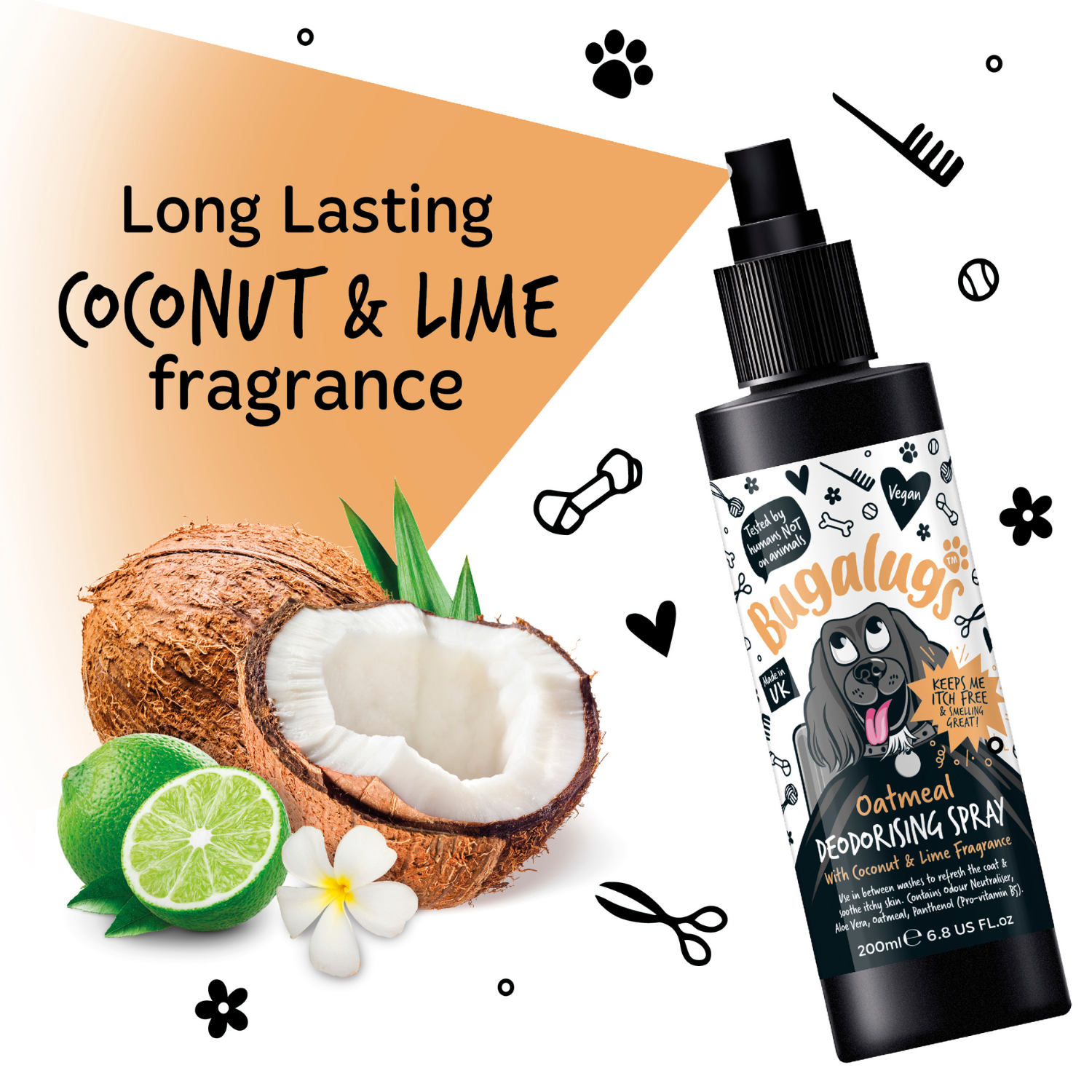 bugalugs-oatmeal-deodorising-spray-f-r-hunde-hafer-kolloidal-haferflocken-deo-sp image 2