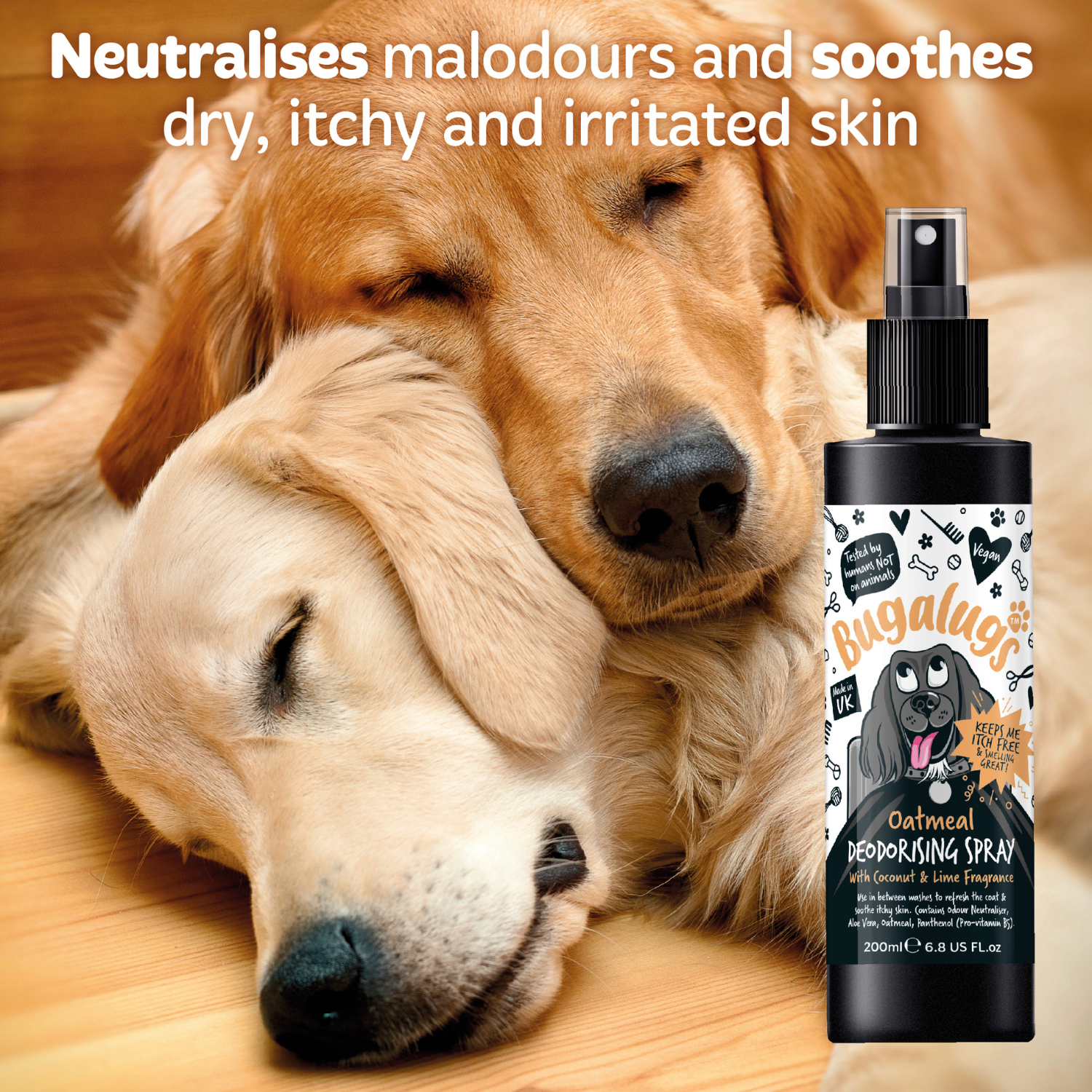 bugalugs-oatmeal-deodorising-spray-f-r-hunde-hafer-kolloidal-haferflocken-deo-sp image 8