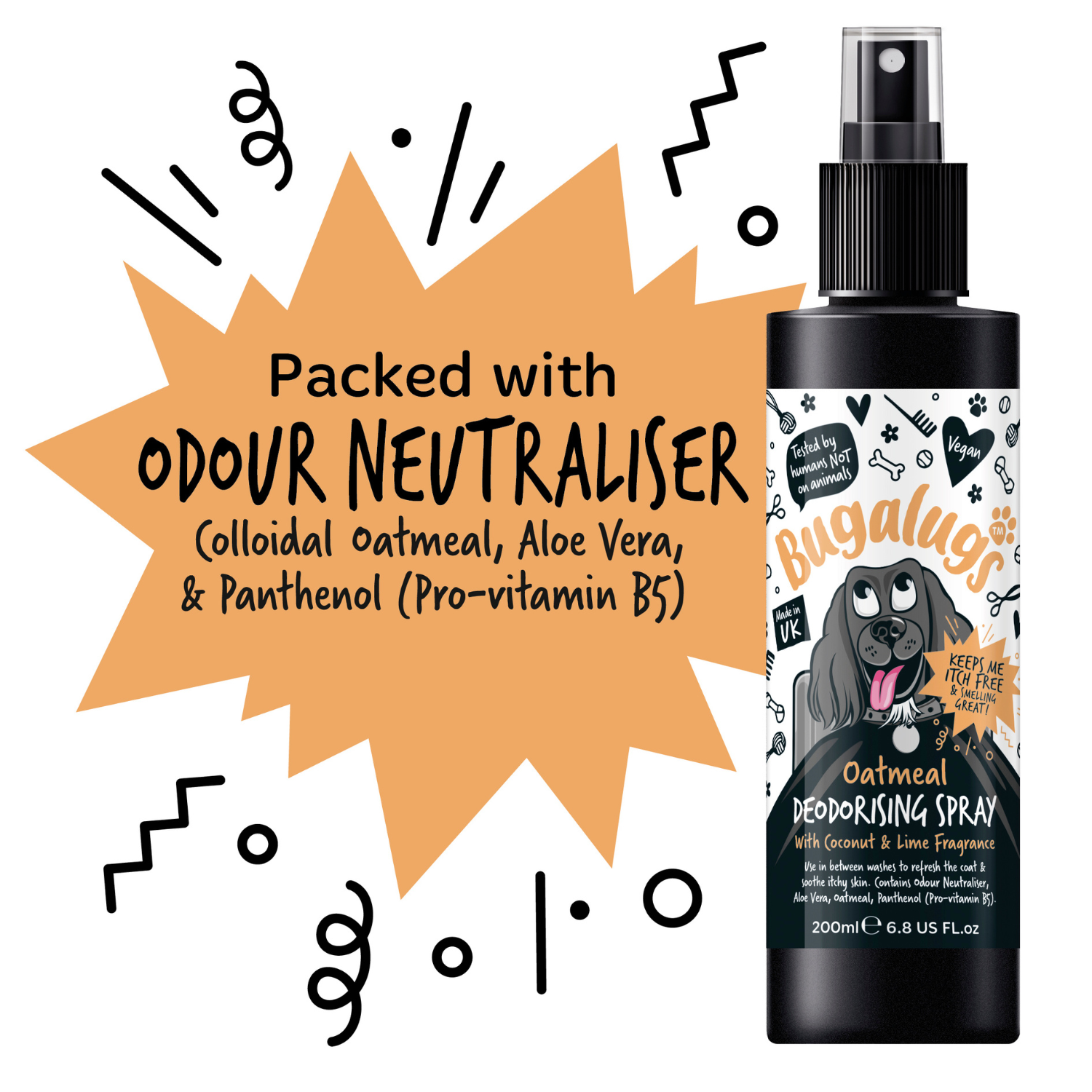 bugalugs-oatmeal-deodorising-spray-f-r-hunde-hafer-kolloidal-haferflocken-deo-sp image 4