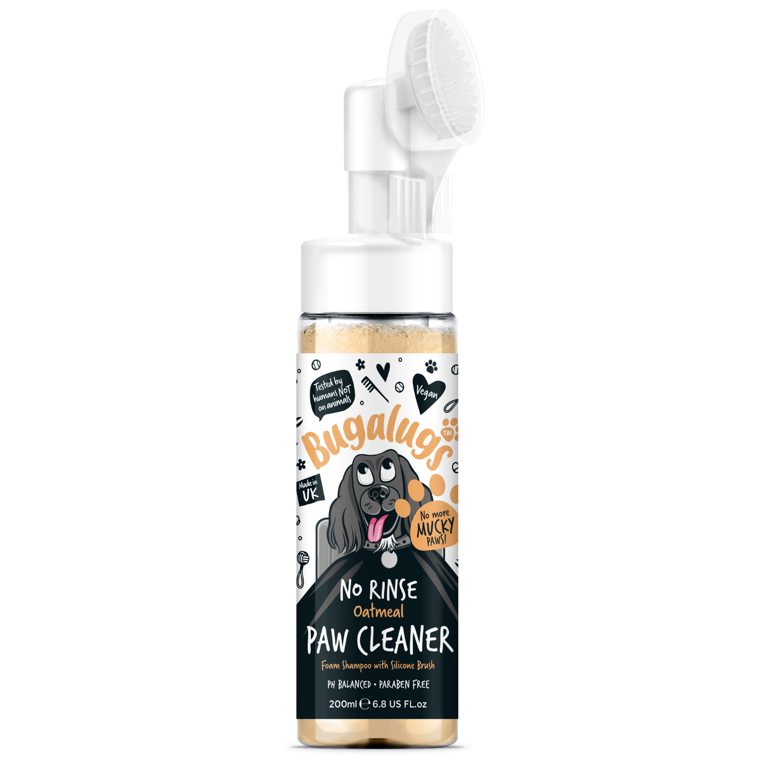 bugalugs-oatmeal-no-rinse-paw-cleaner-sp-lungsfreier-pfotenreiniger-mit-silikonb image 1