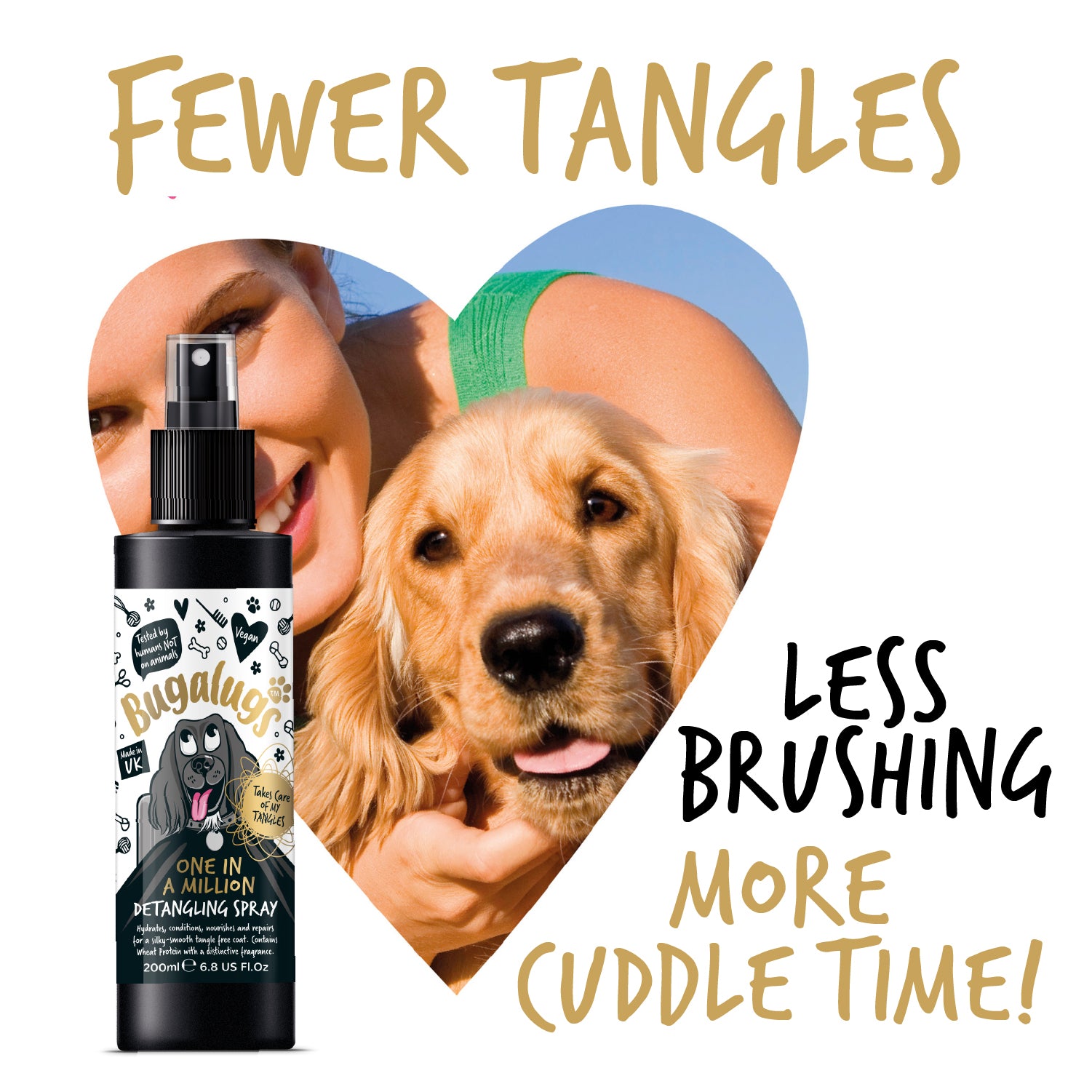 bugalugs-one-in-a-million-entwirrspray-f-r-hunde-pflegendes-detangling-spray-ph- image 5