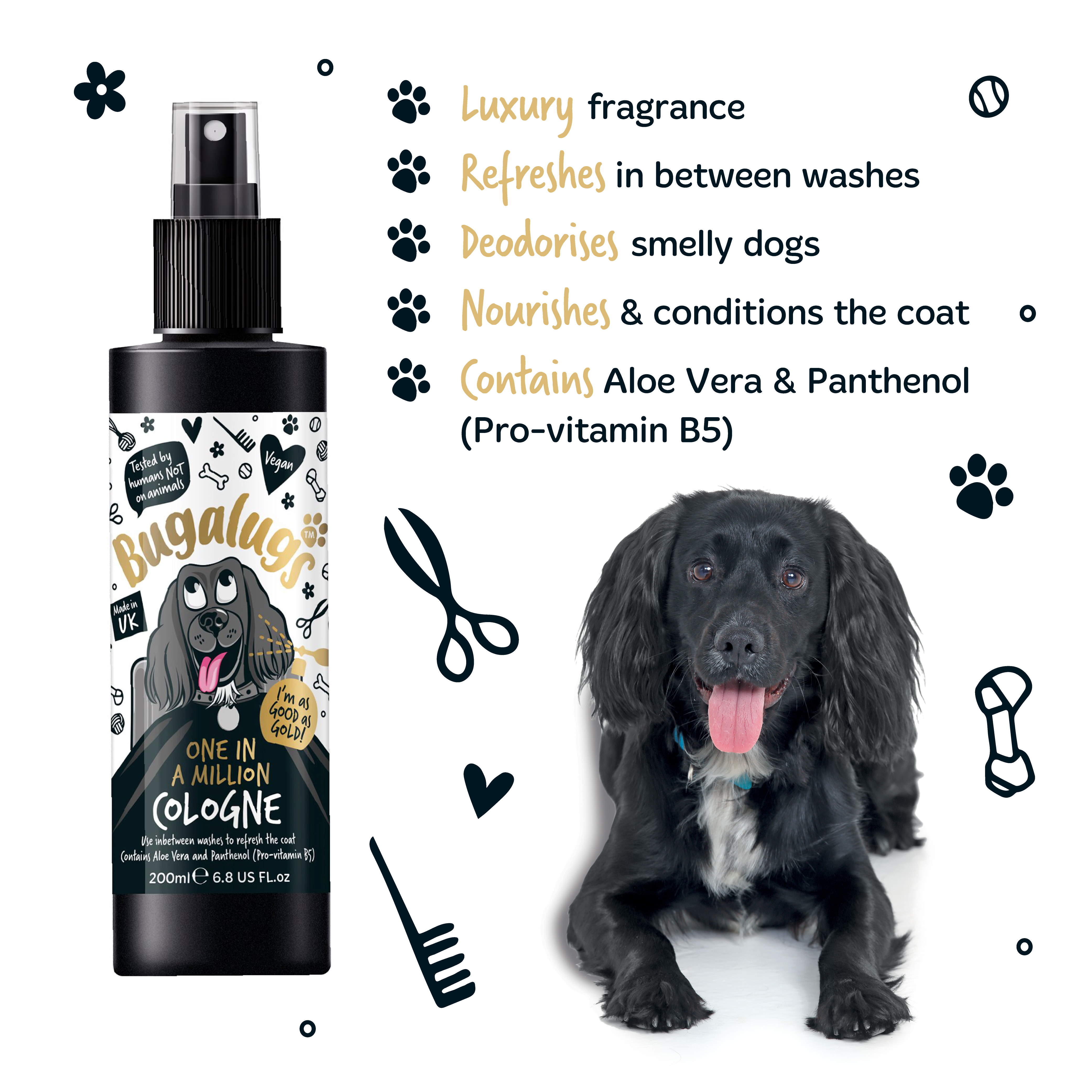 bugalugs-one-in-a-million-dog-cologne-luxus-hundeparf-m-mit-designer-duft-deodor image 3