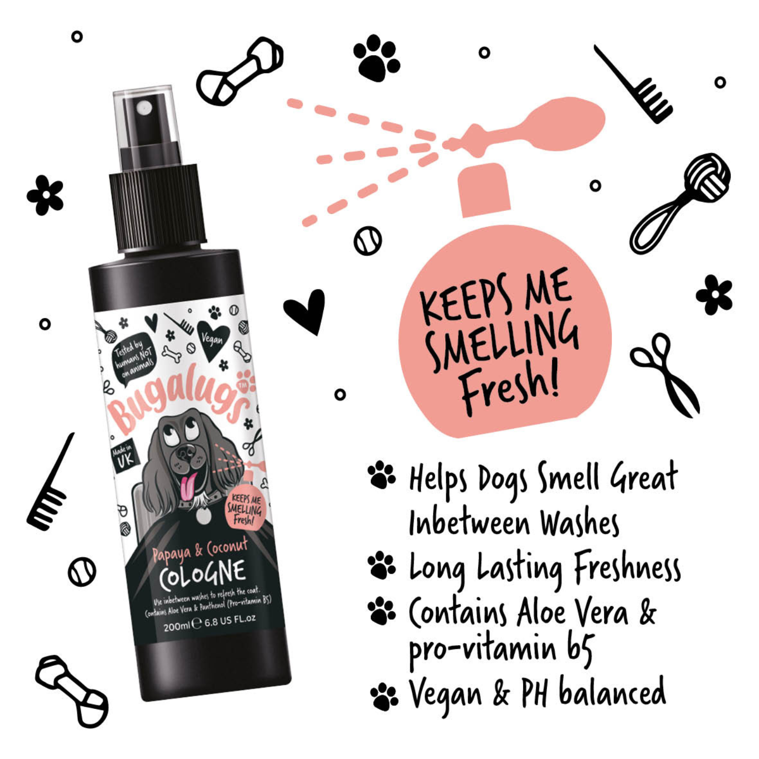 bugalugs-papaya-coconut-dog-cologne-hundeparf-m-deospray-f-r-frische-zwischendur image 4