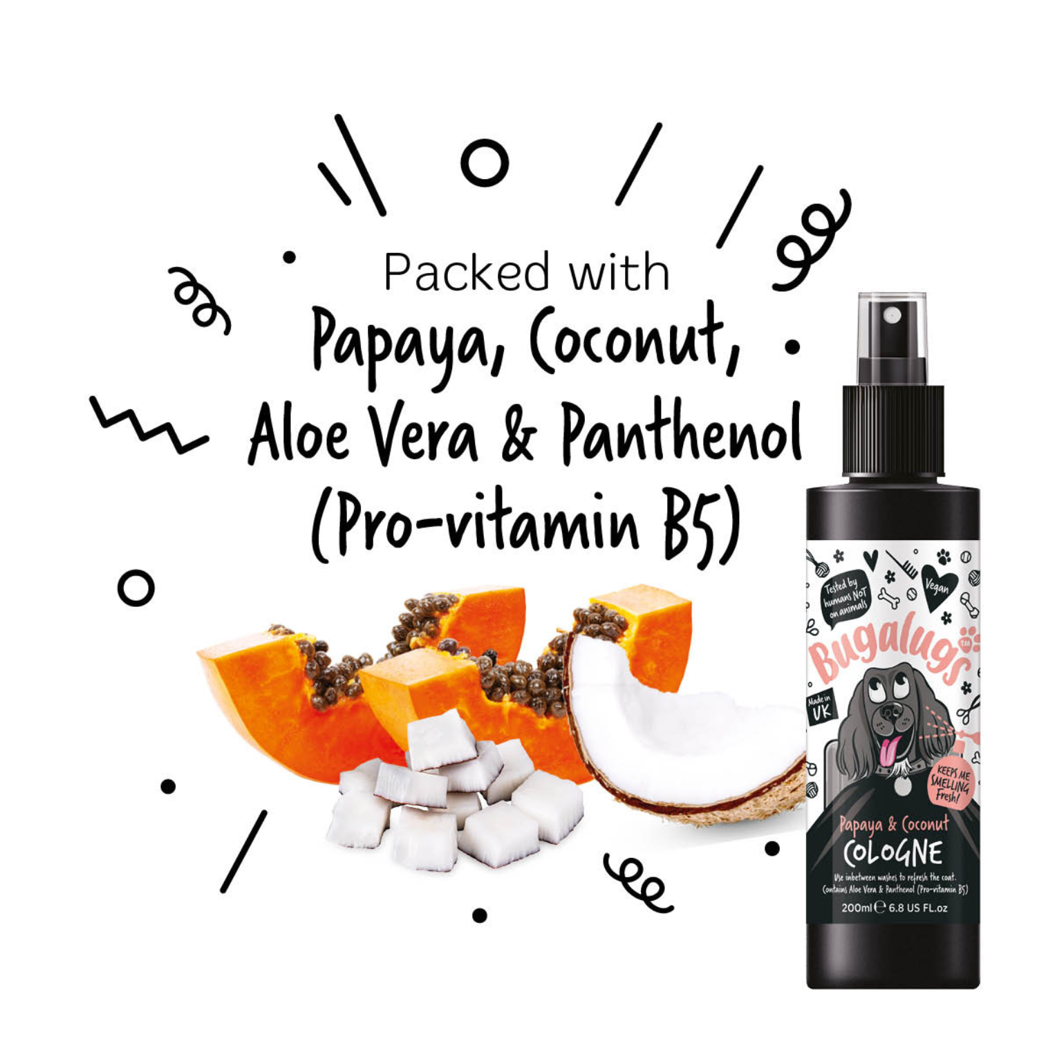 bugalugs-papaya-coconut-dog-cologne-hundeparf-m-deospray-f-r-frische-zwischendur image 5
