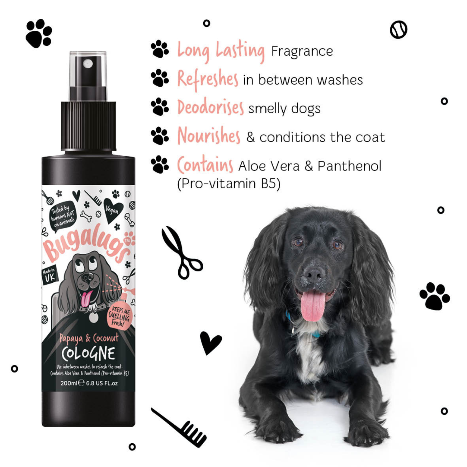 bugalugs-papaya-coconut-dog-cologne-hundeparf-m-deospray-f-r-frische-zwischendur image 3