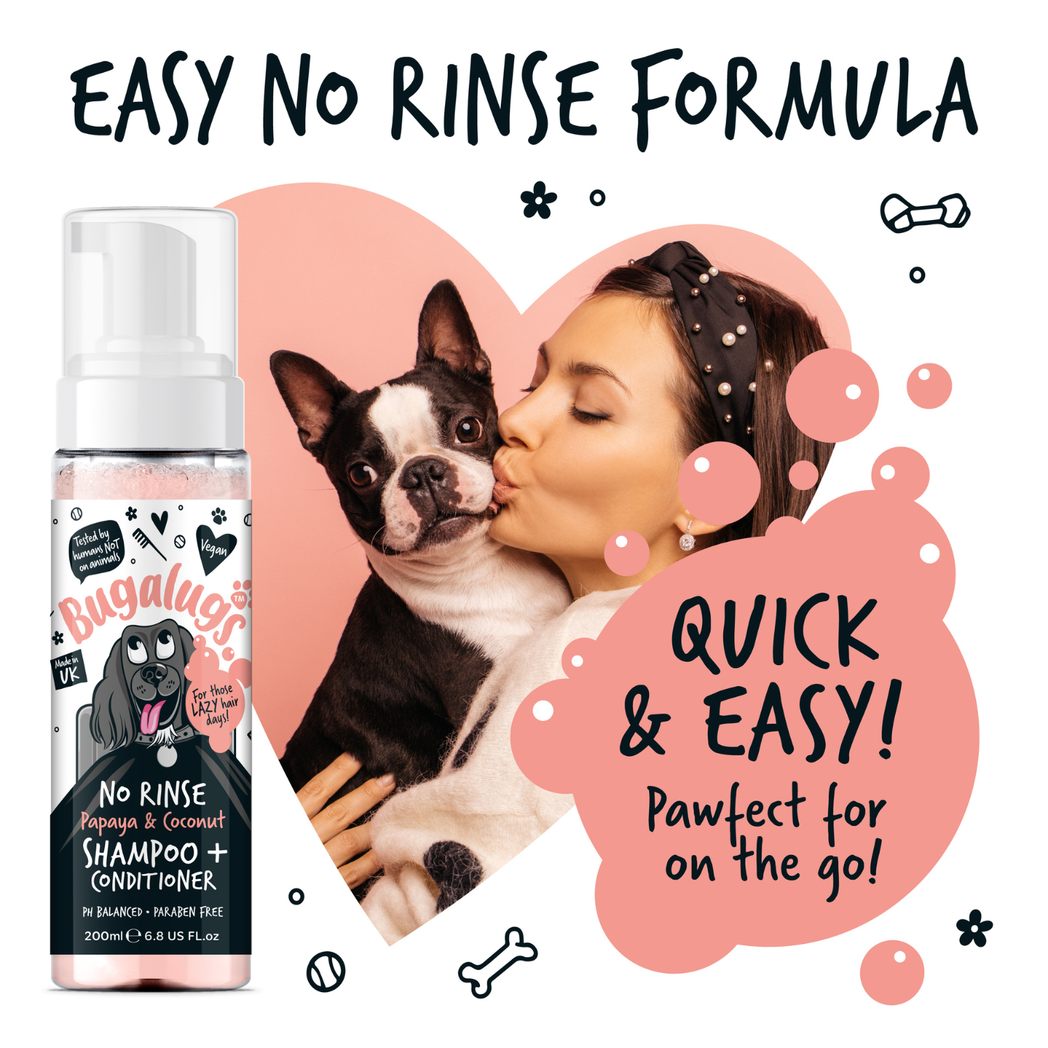 bugalugs-no-rinse-papaya-coconut-dog-shampoo-conditioner-2-in-1-trockenshampoo-w image 7