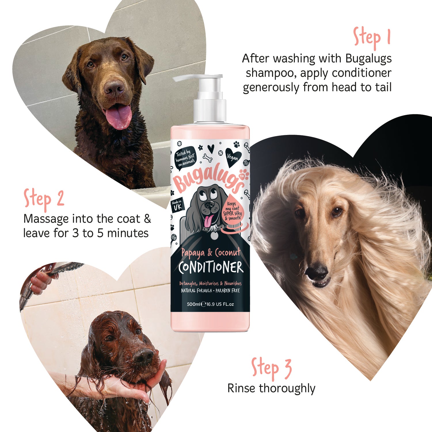 bugalugs-papaya-kokos-dog-conditioner-luxury-hundepflegesp-lung-entwirrt-pflegt image 6