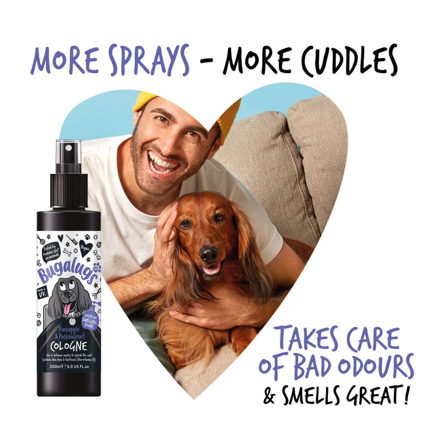 bugalugs-pineapple-passionfruit-hundeparfum-erfrischendes-hunde-cologne-deo-spra image 5