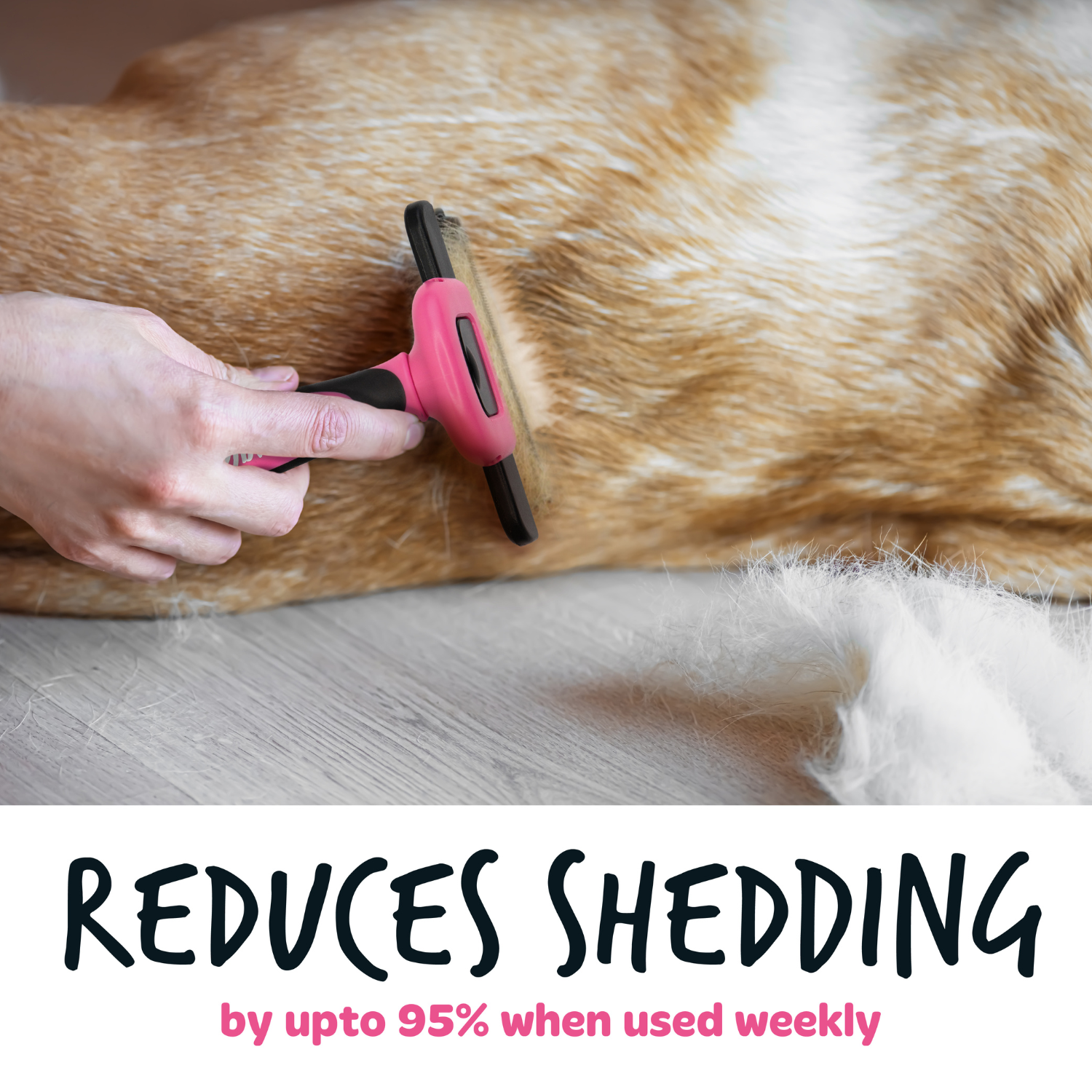 bugalugs-deshedding-comb-enthaarungskamm-gegen-unterwolle-f-r-hunde-katzen-pferd image 8