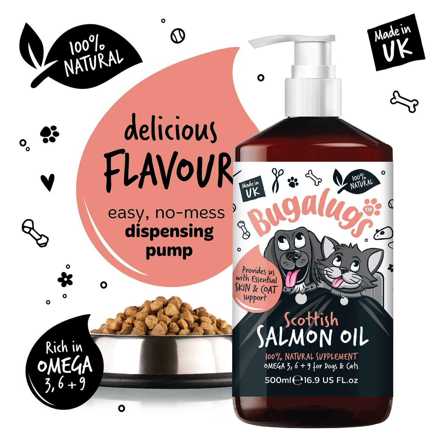 bugalugs-scottish-salmon-oil-lachs-l-f-r-hunde-katzen-100-nat-rliches-omega-3-6- image 2