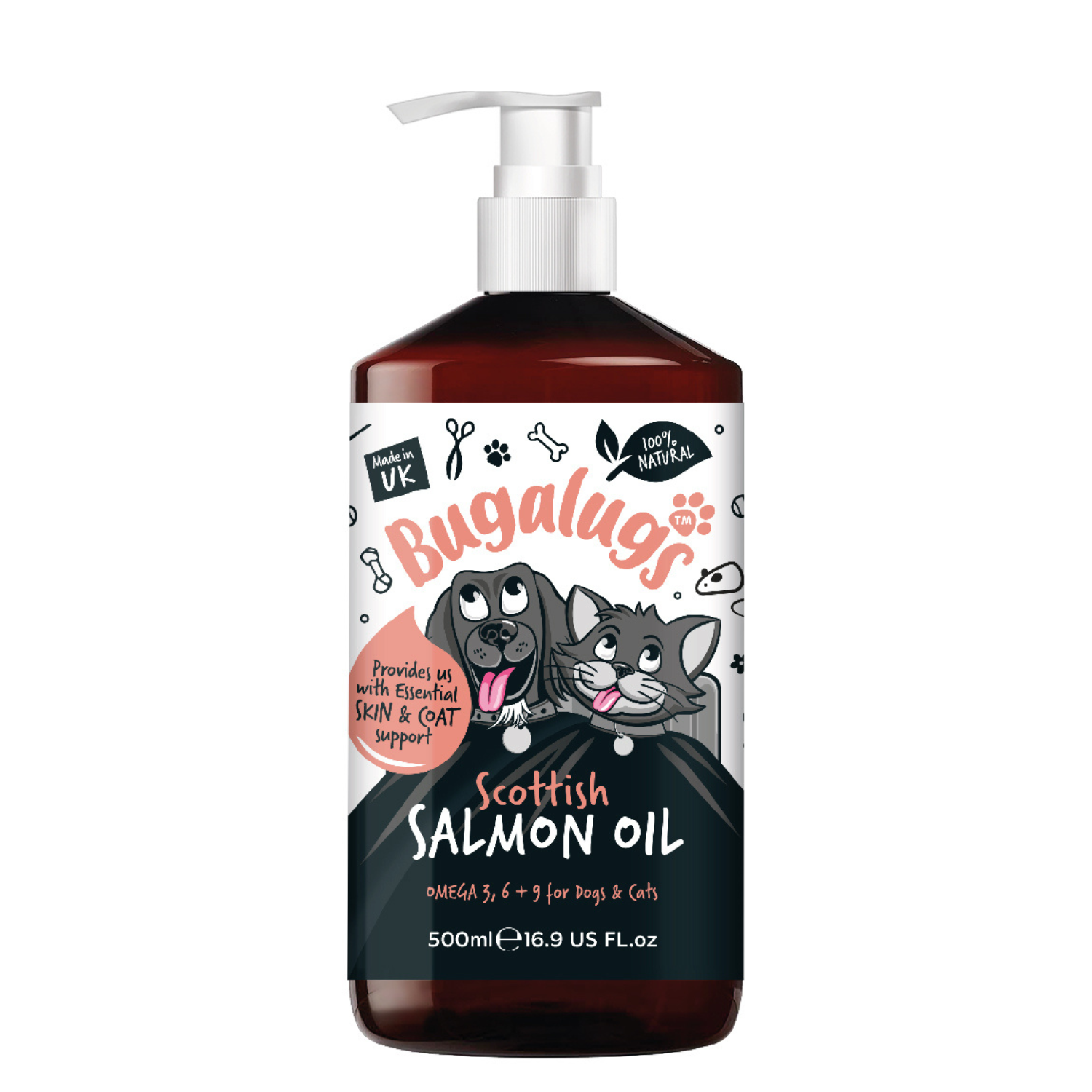 bugalugs-scottish-salmon-oil-lachs-l-f-r-hunde-katzen-100-nat-rliches-omega-3-6- image 1