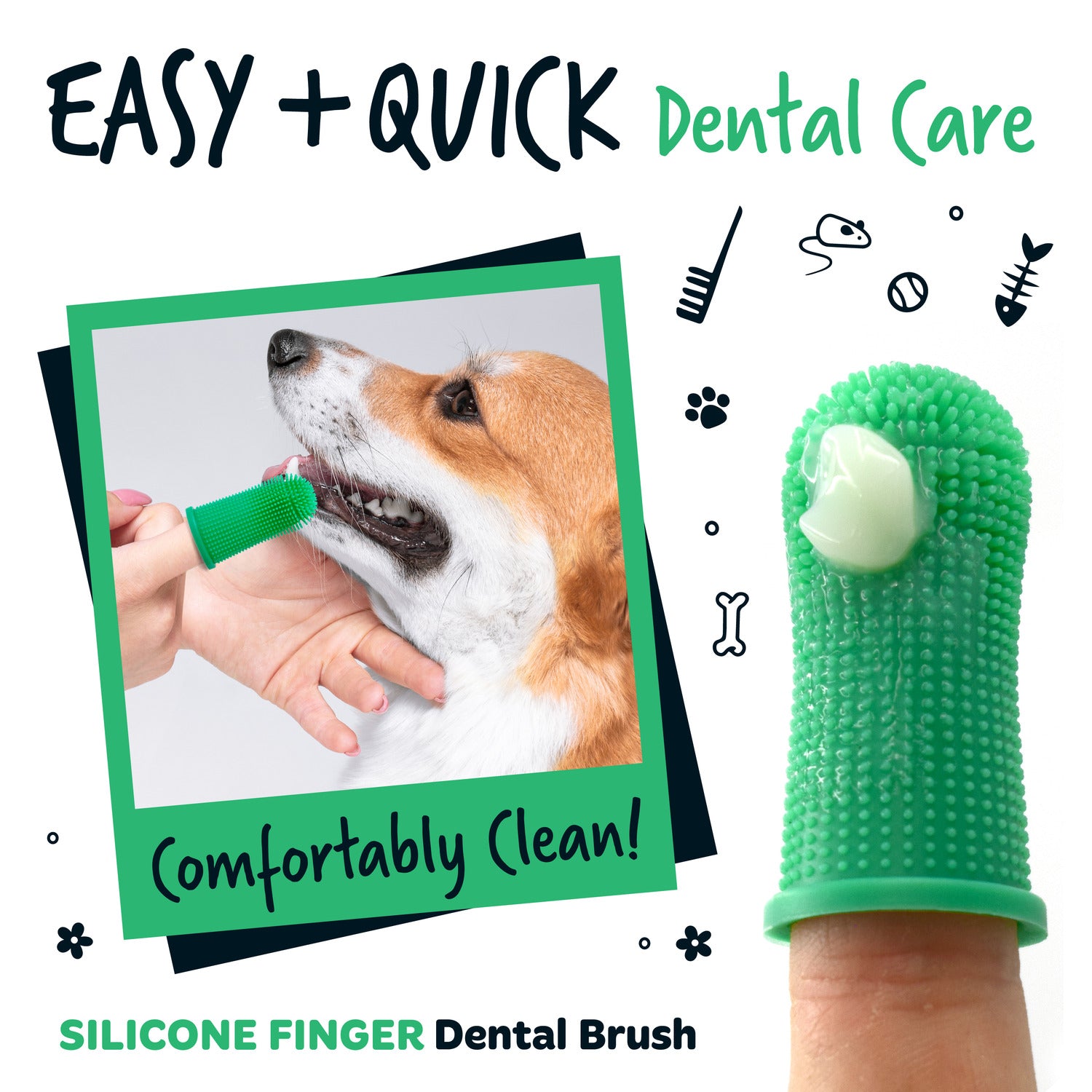 bugalugs-silicone-finger-dental-care-brushes-3er-pack-fingerzahnb-rsten-f-r-hund image 8