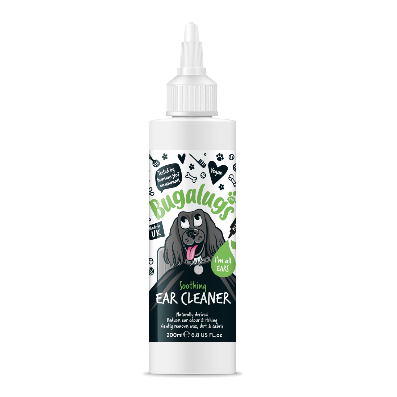 bugalugs-soothing-ear-cleaner-beruhigende-ohrenreiniger-l-sung-f-r-hunde image 1