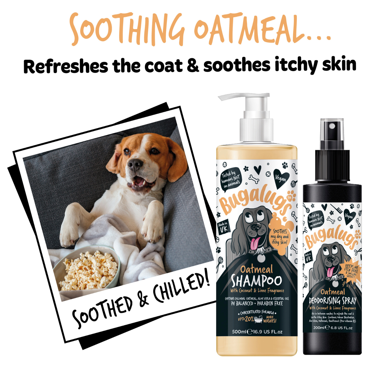 bugalugs-oatmeal-deodorising-spray-f-r-hunde-hafer-kolloidal-haferflocken-deo-sp image 7