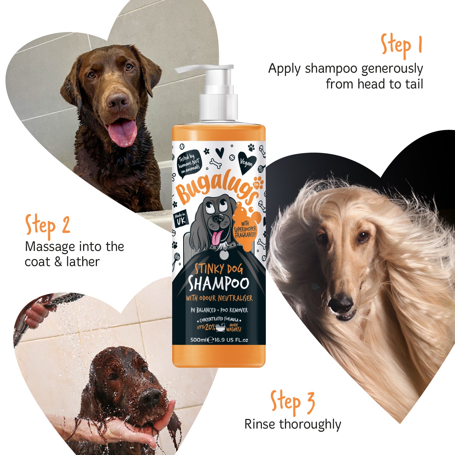 bugalugs-stinky-dog-shampoo-mit-geruchsneutralisierer-zitrus-bergamotte image 5
