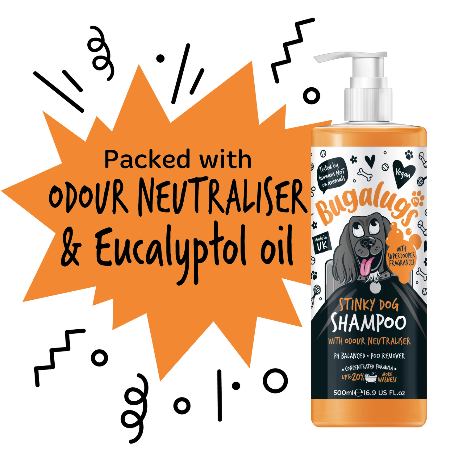 bugalugs-stinky-dog-shampoo-mit-geruchsneutralisierer-zitrus-bergamotte image 6