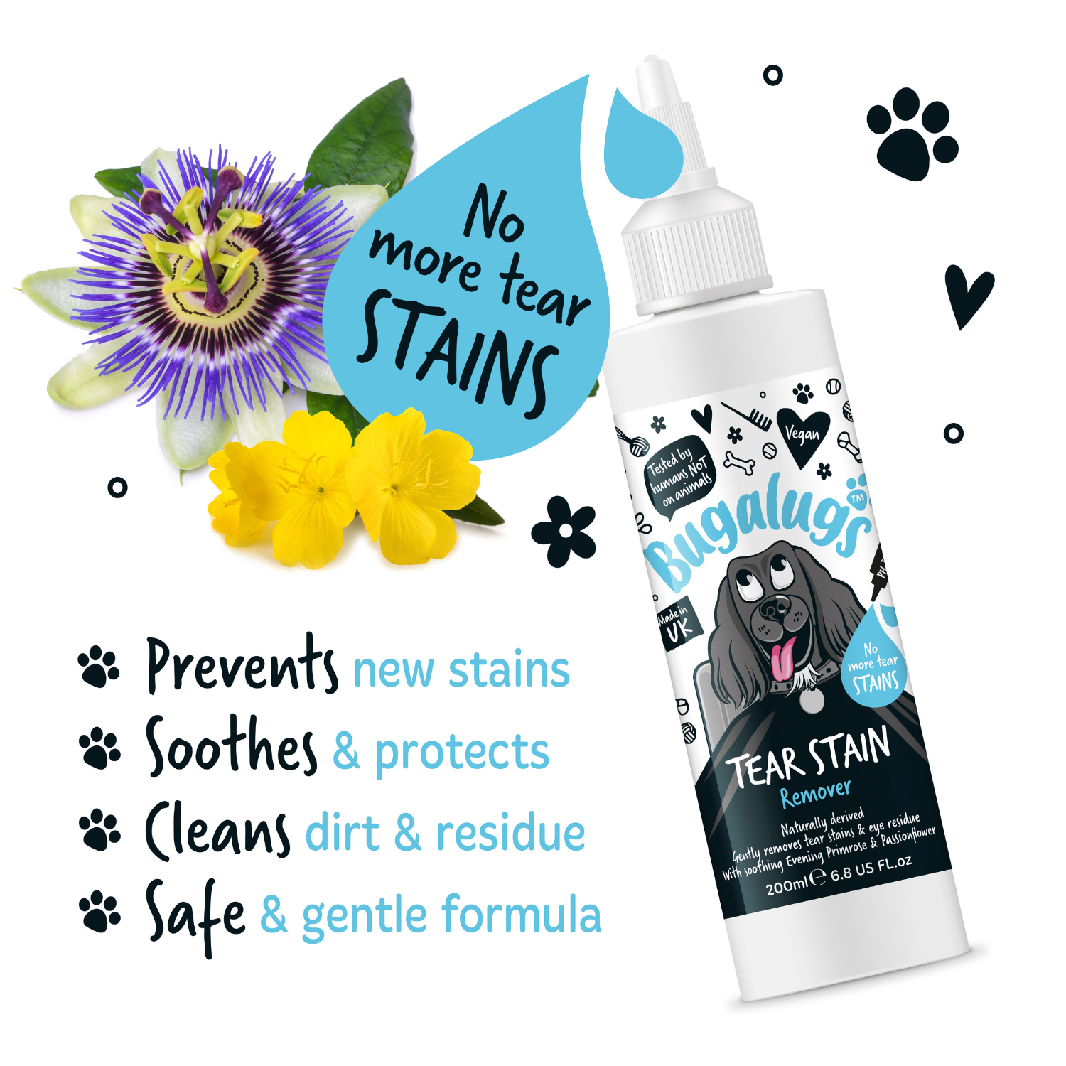 bugalugs-tear-stain-remover-tr-nenfleck-entferner-l-sung-f-r-hunde-mit-abendprim image 6