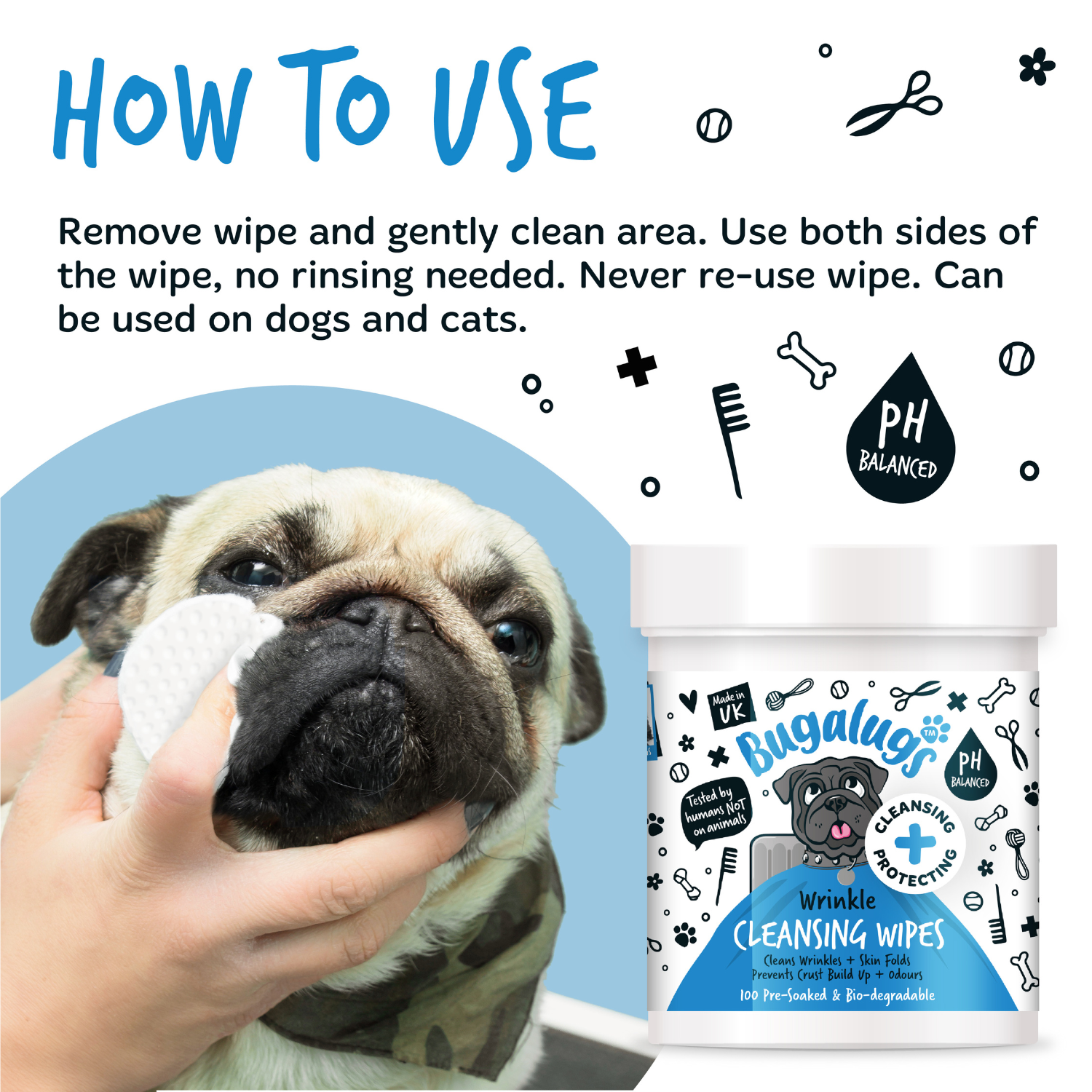 bugalugs-wrinkle-cleansing-wipes-100-vorgefeuchtete-hautfalten-t-cher-f-r-hunde- image 7