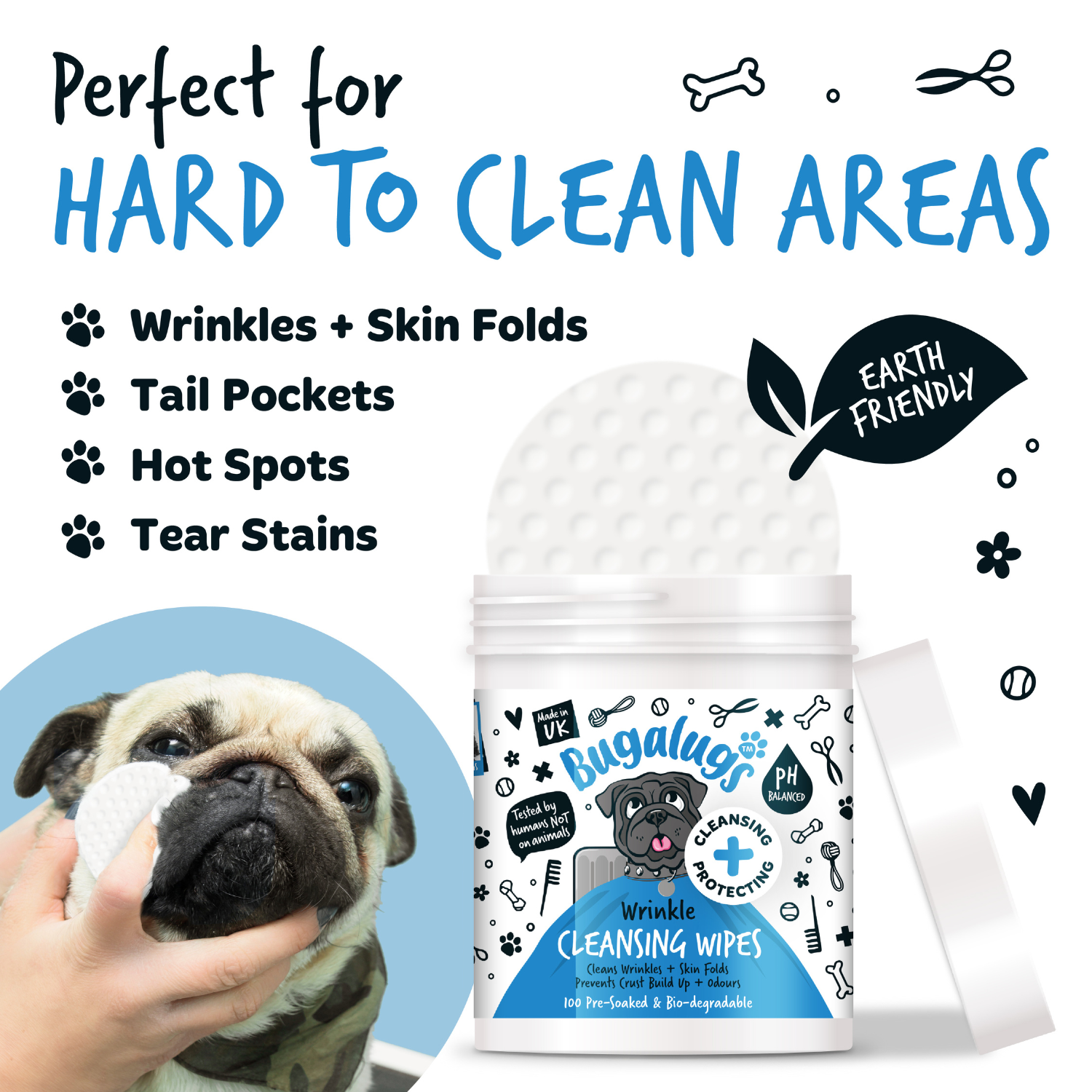 bugalugs-wrinkle-cleansing-wipes-100-vorgefeuchtete-hautfalten-t-cher-f-r-hunde- image 8